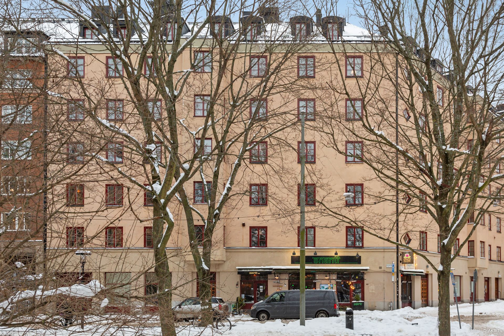 Föreningens hus på Katarina Bangata/Gotlandsgatan