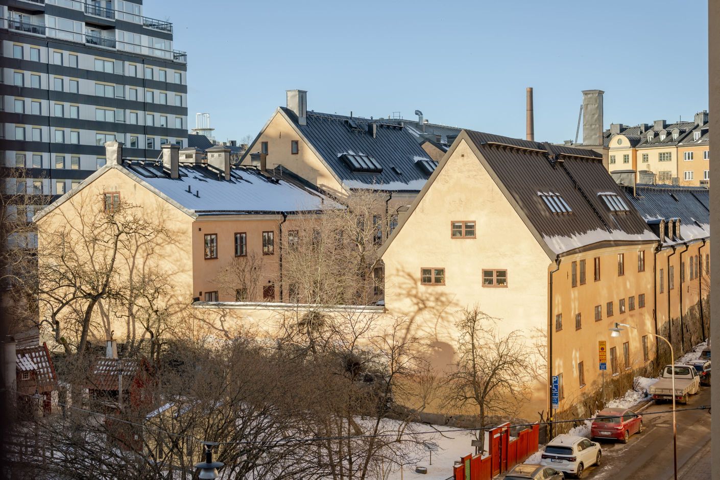 Härlig utsikt från fönstret