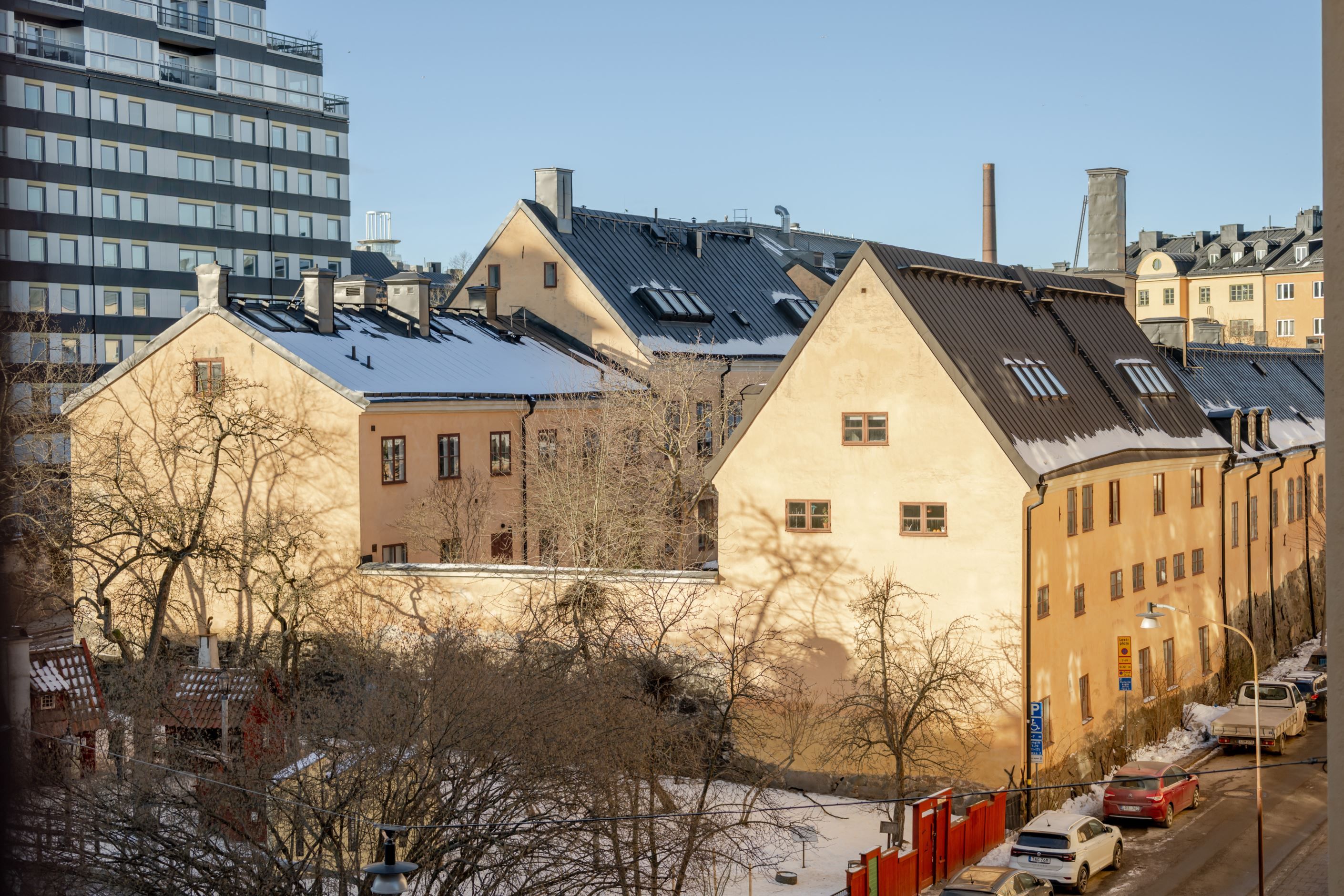 Härlig utsikt från fönstret