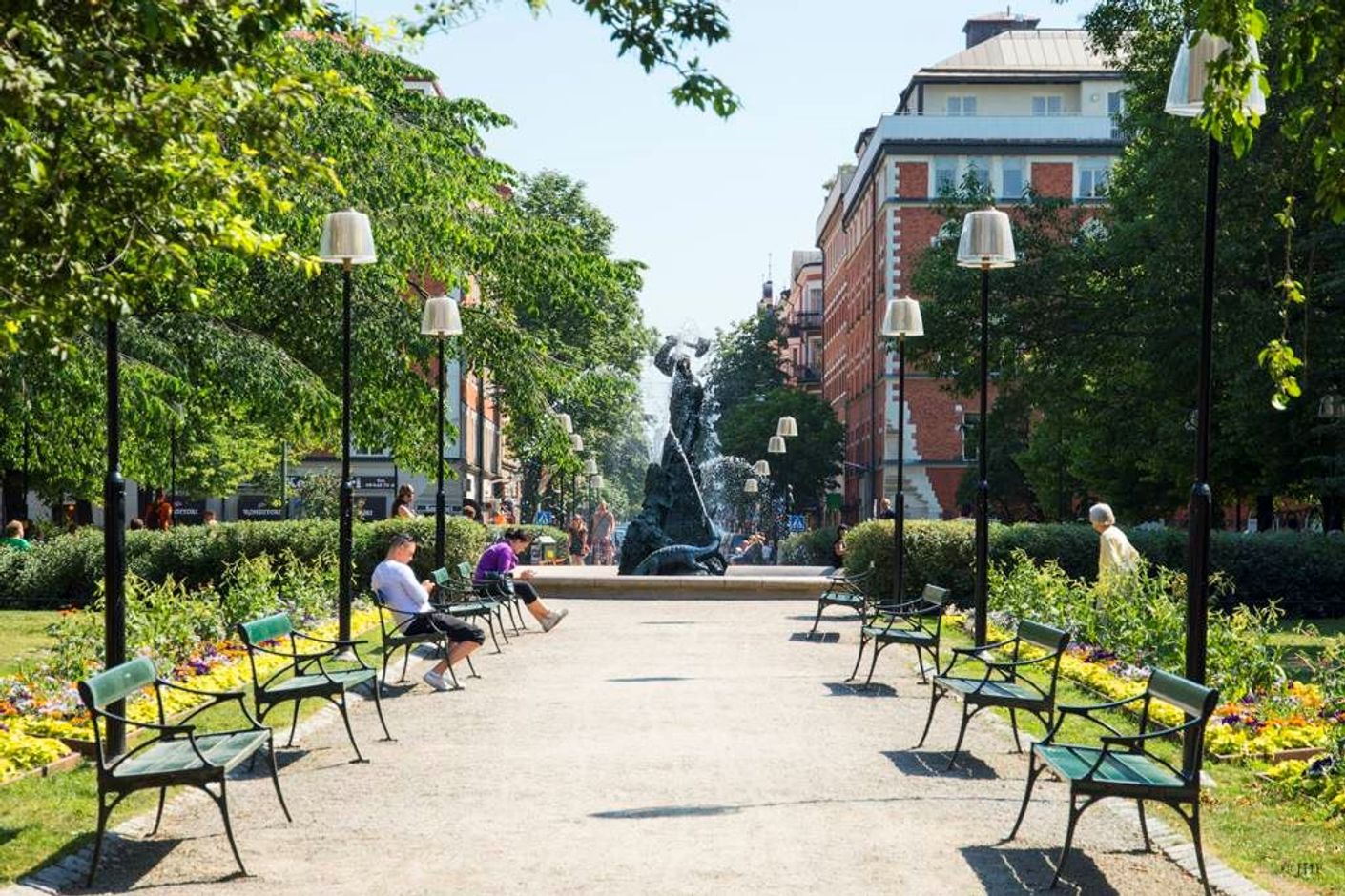 Bara några kvarters promenad till Mariatorget