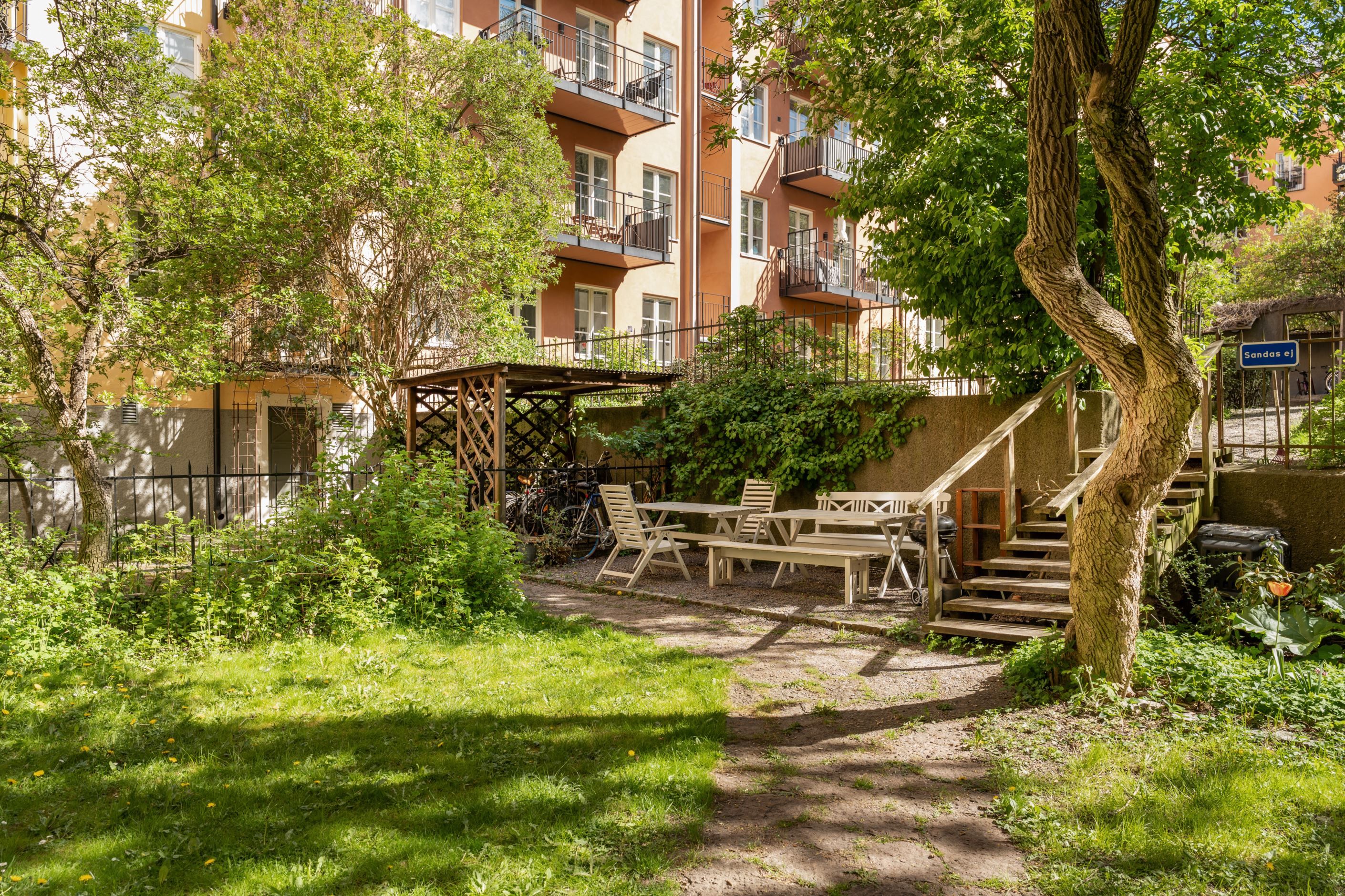 Föreningens mysiga innergård