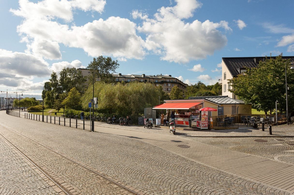 Mysiga områden med promenadvänliga stråk