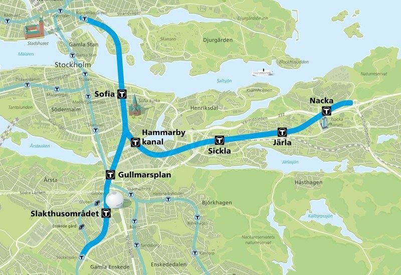 Nya tunnelbanestationer - Bild från Region Stockholm
