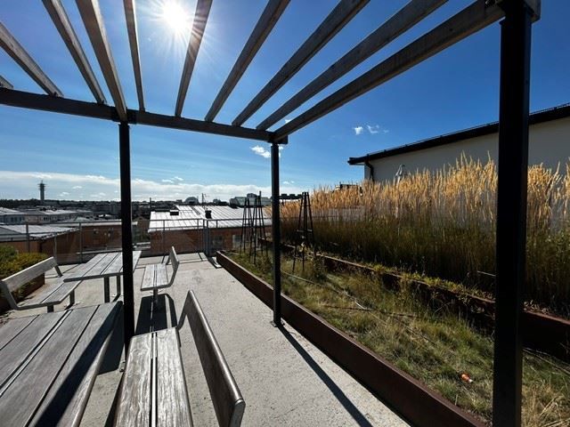 Föreningens gemensamma takterrass - säljarens egen bild