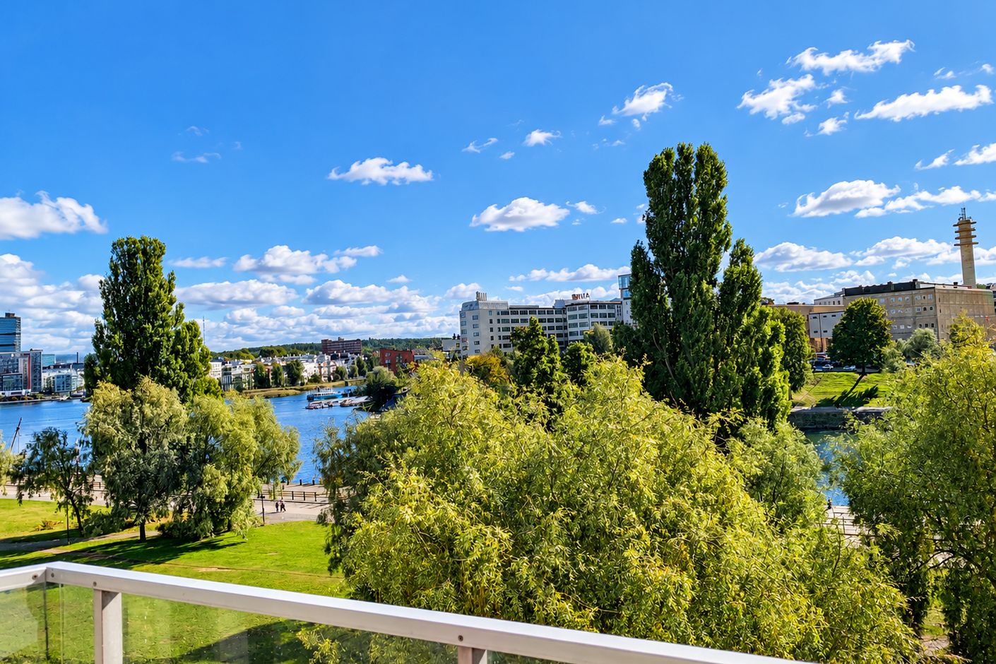 Magisk utsikt från balkongen