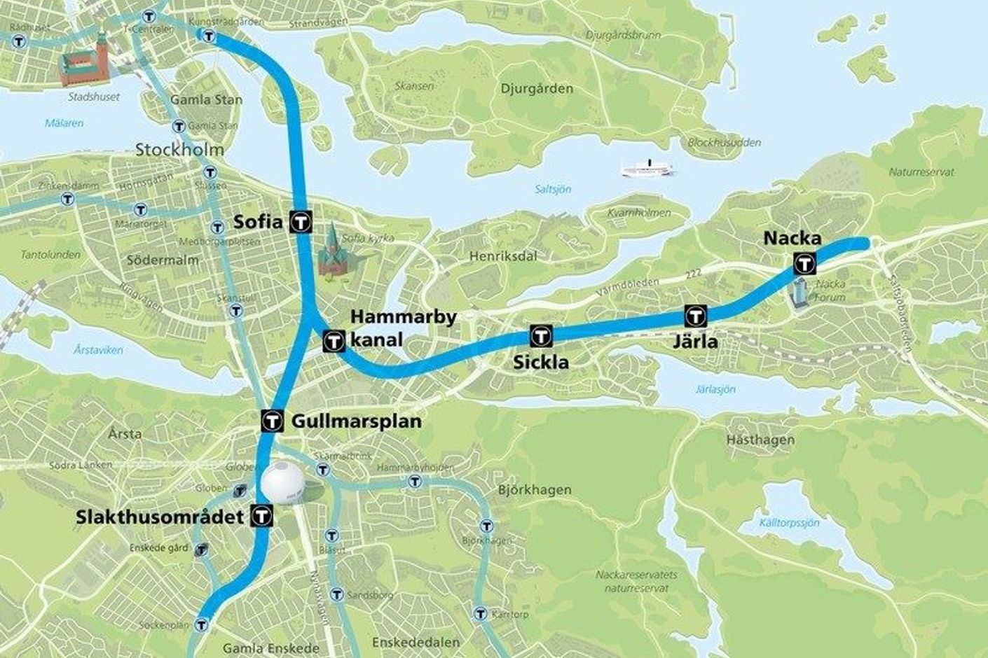 Nya tunnelbanestationer - Bild från Region Stockholm
