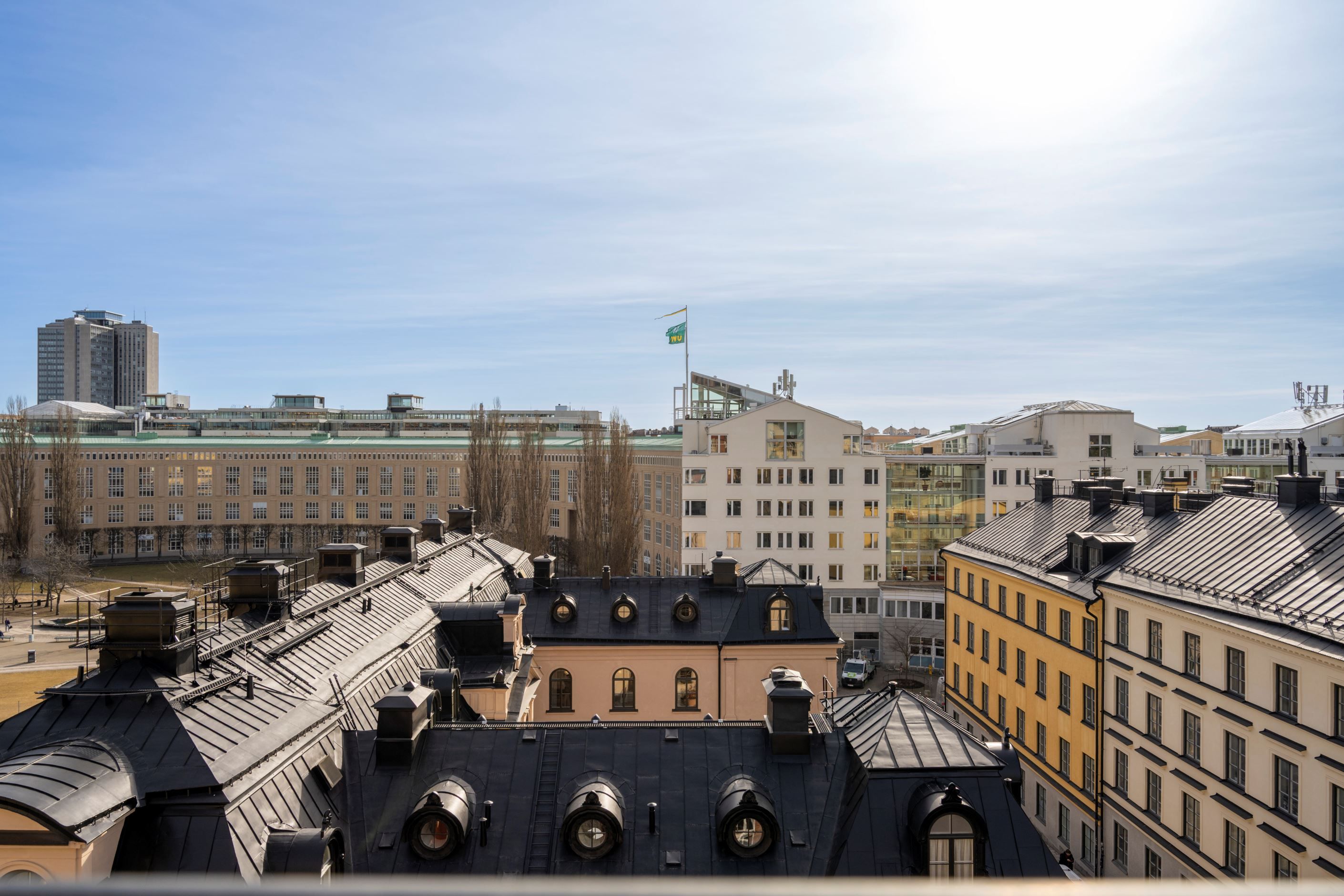 Otrolig vy från balkongen.