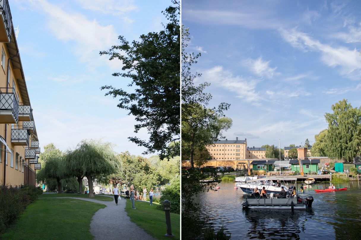 Mysiga promenadstråk runt Långholmen