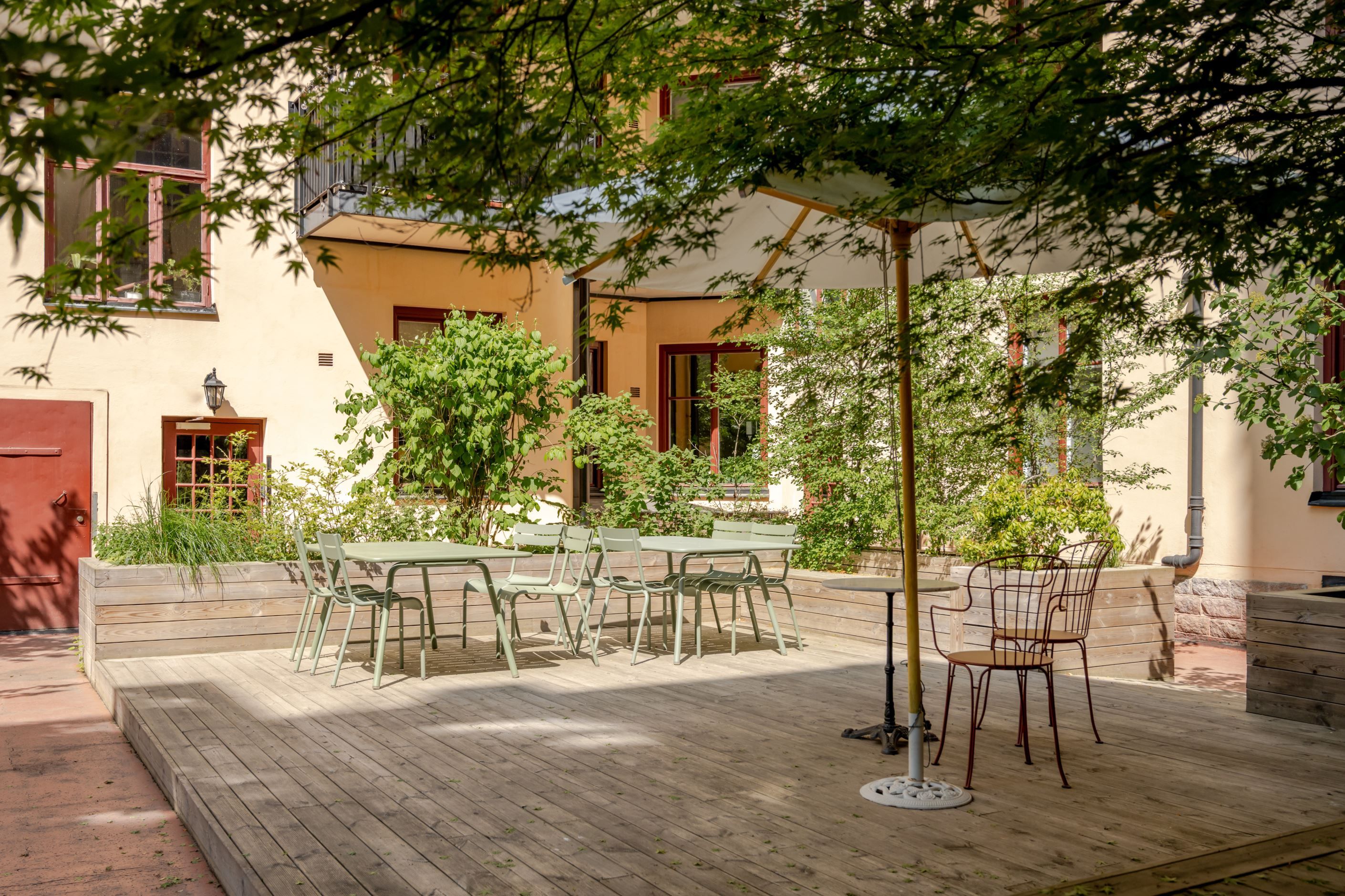 Föreningens härliga innergård