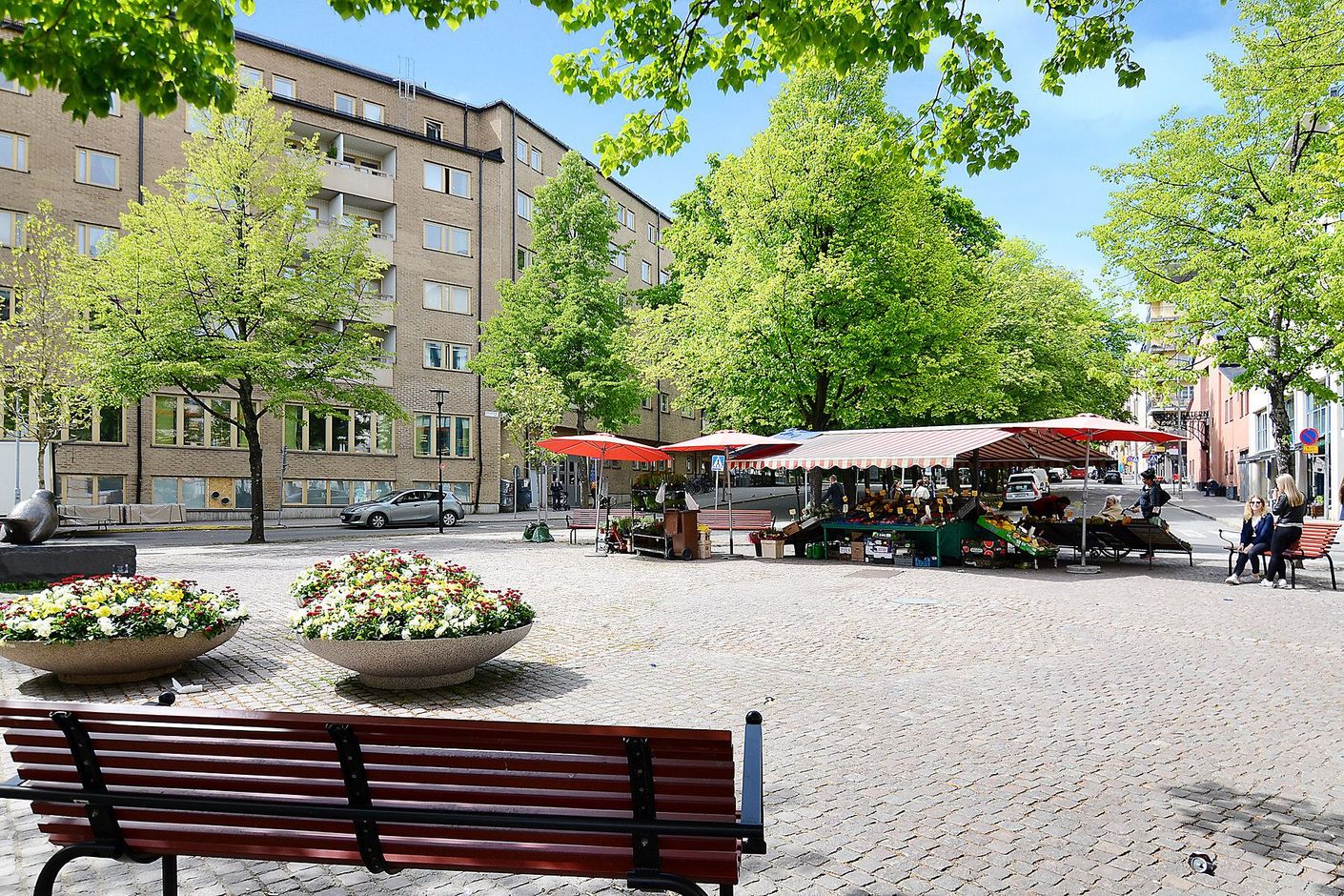 Marknadsplats på Vintertullstorget