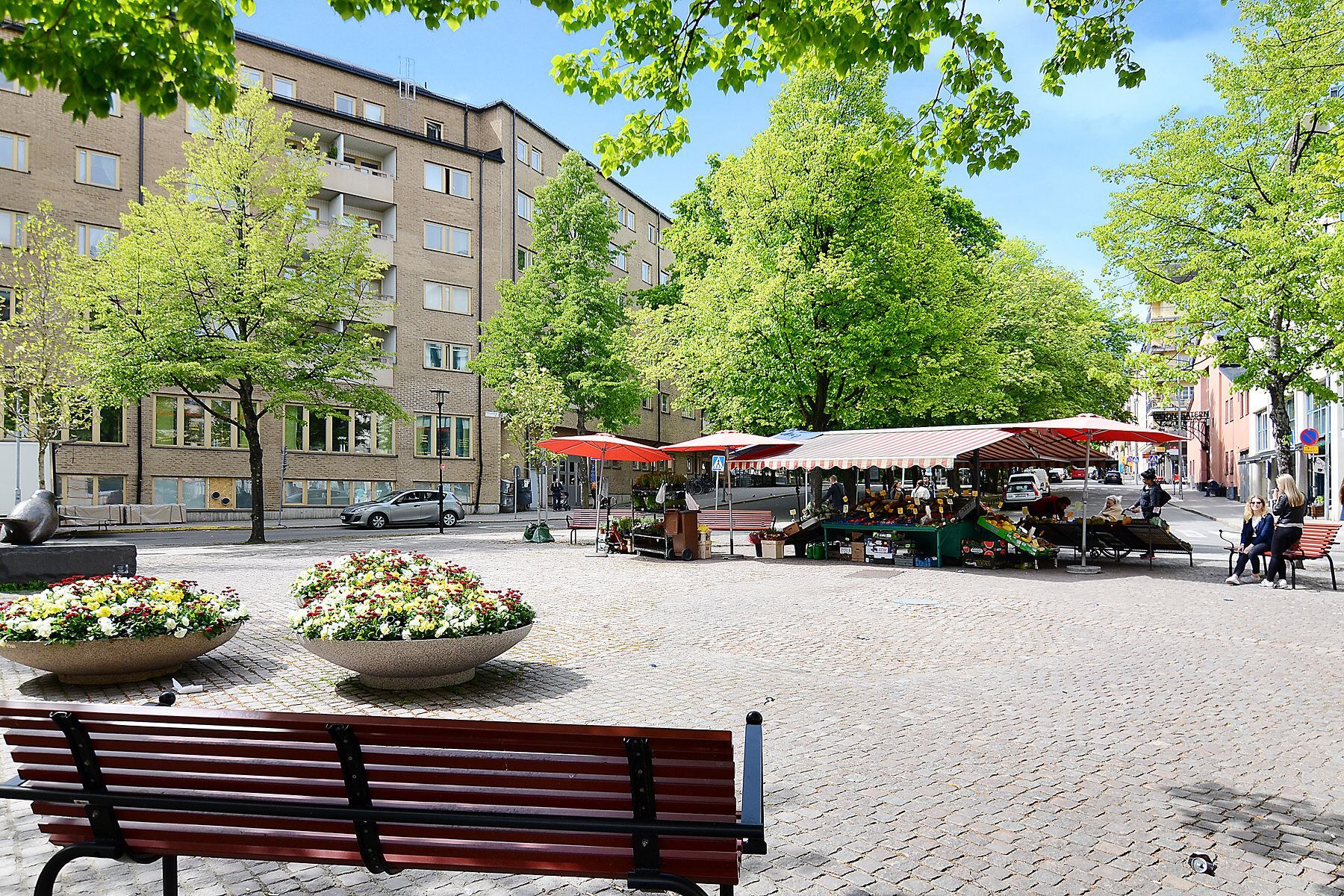 Marknadsplats på Vintertullstorget