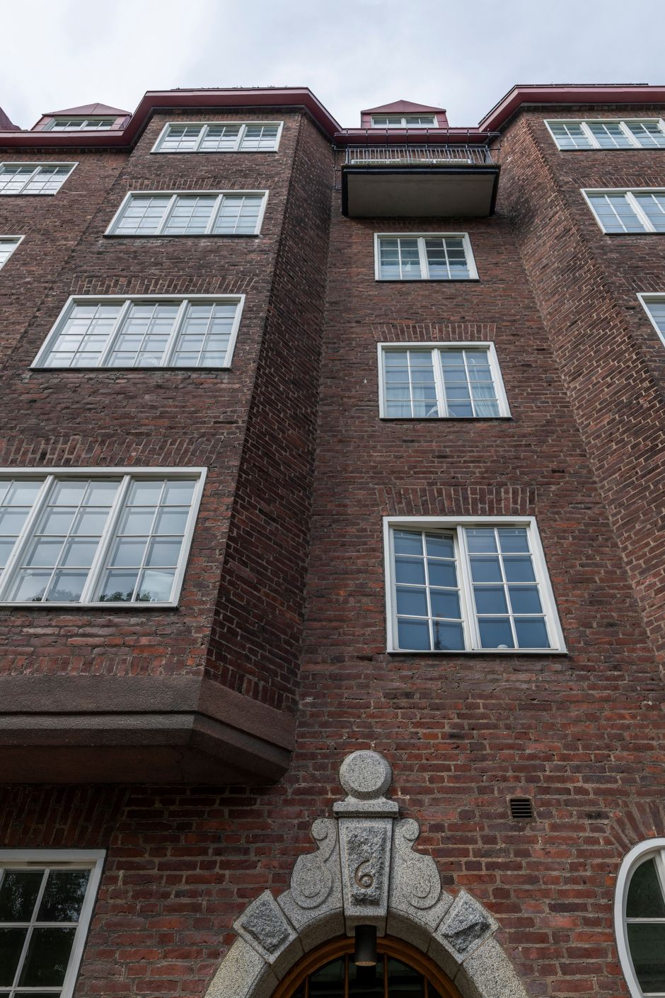 Vackra tegelfasaden