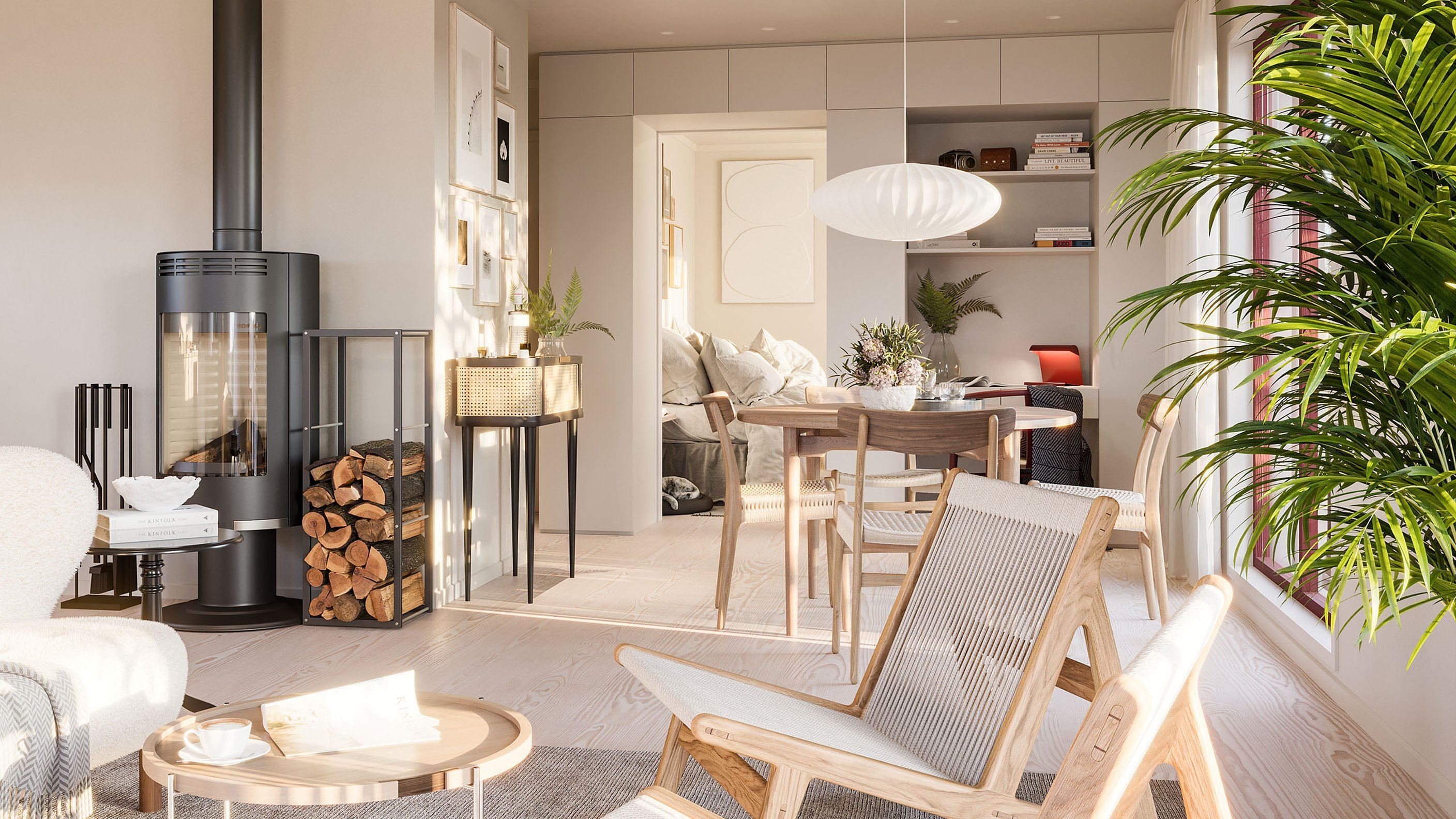 Skidstahus interiör Nordingrå