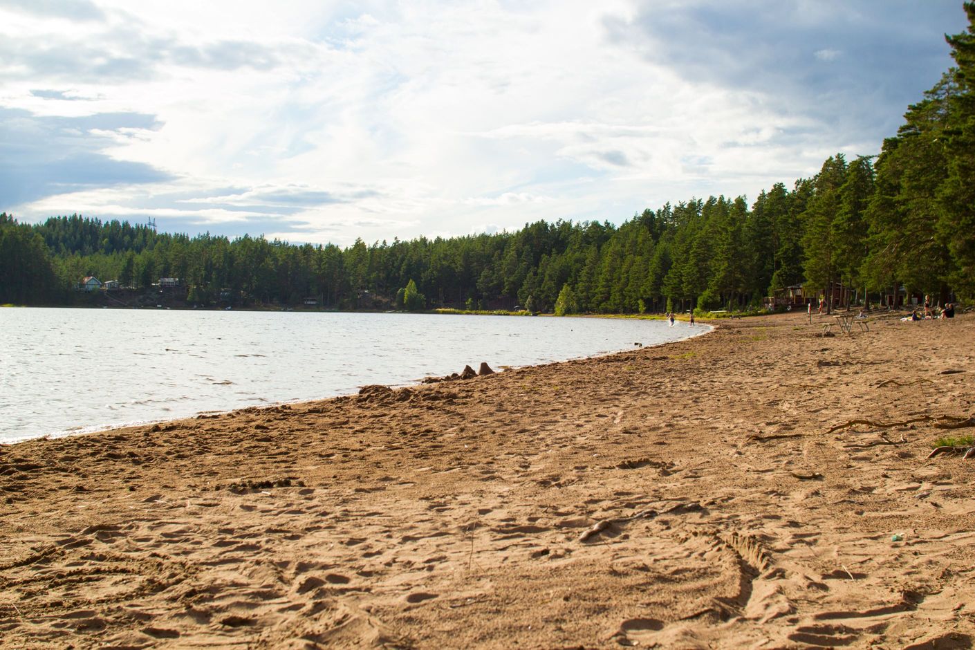 Badplats i Dammsjön