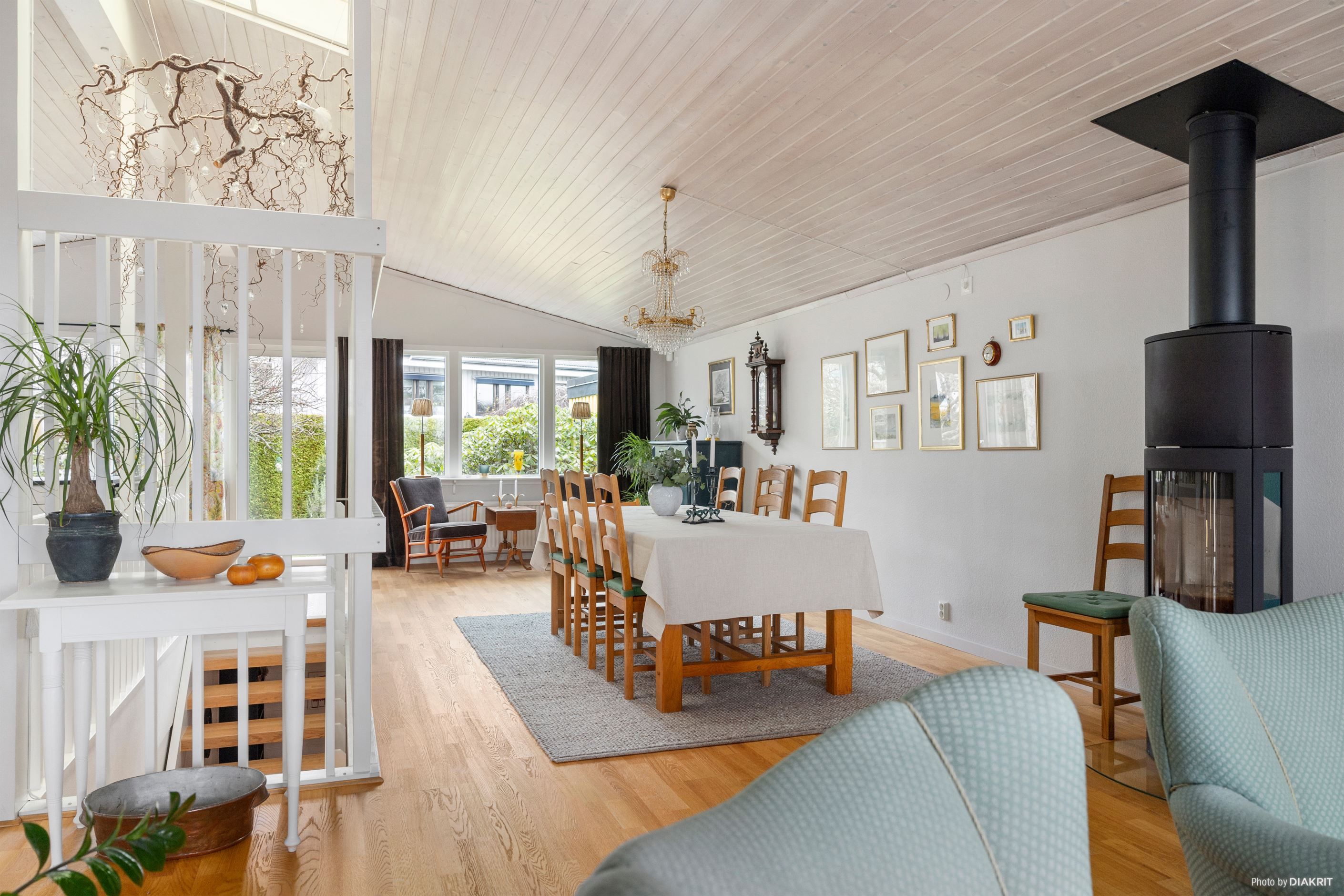 Öppen planlösning matsal/vardagsrum