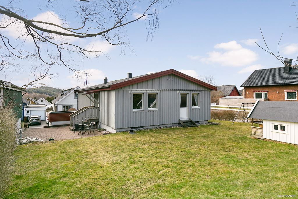 Vy från trädgårdens baksida