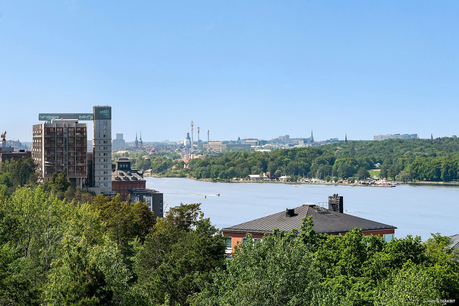 Utsikt från Nacka strand över Stockholms inlopp