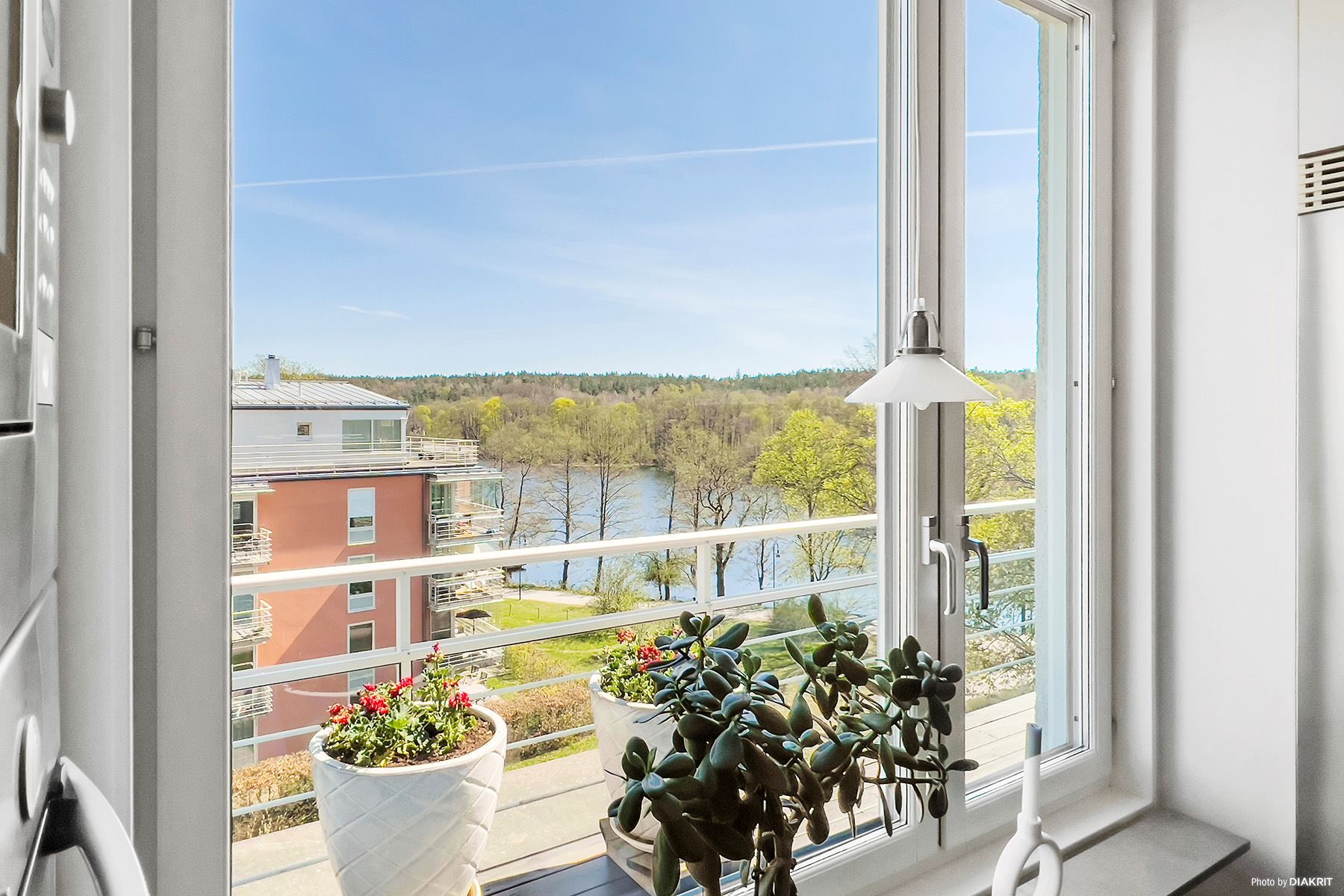 Fantastisk utsikt från köksfönstret