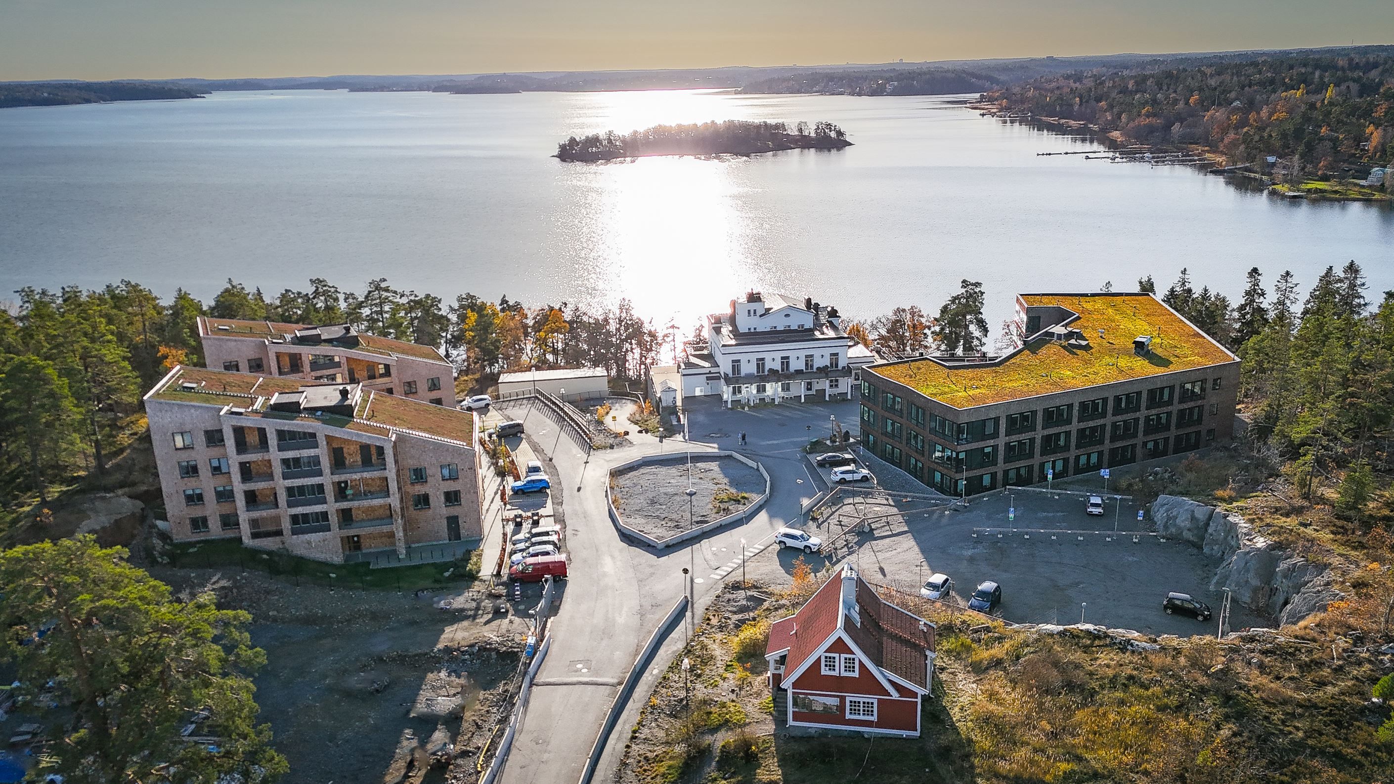 Flygfoto område