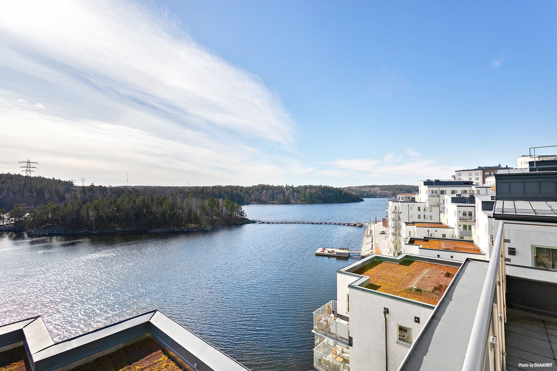 Utsikt från föreningens takterrass