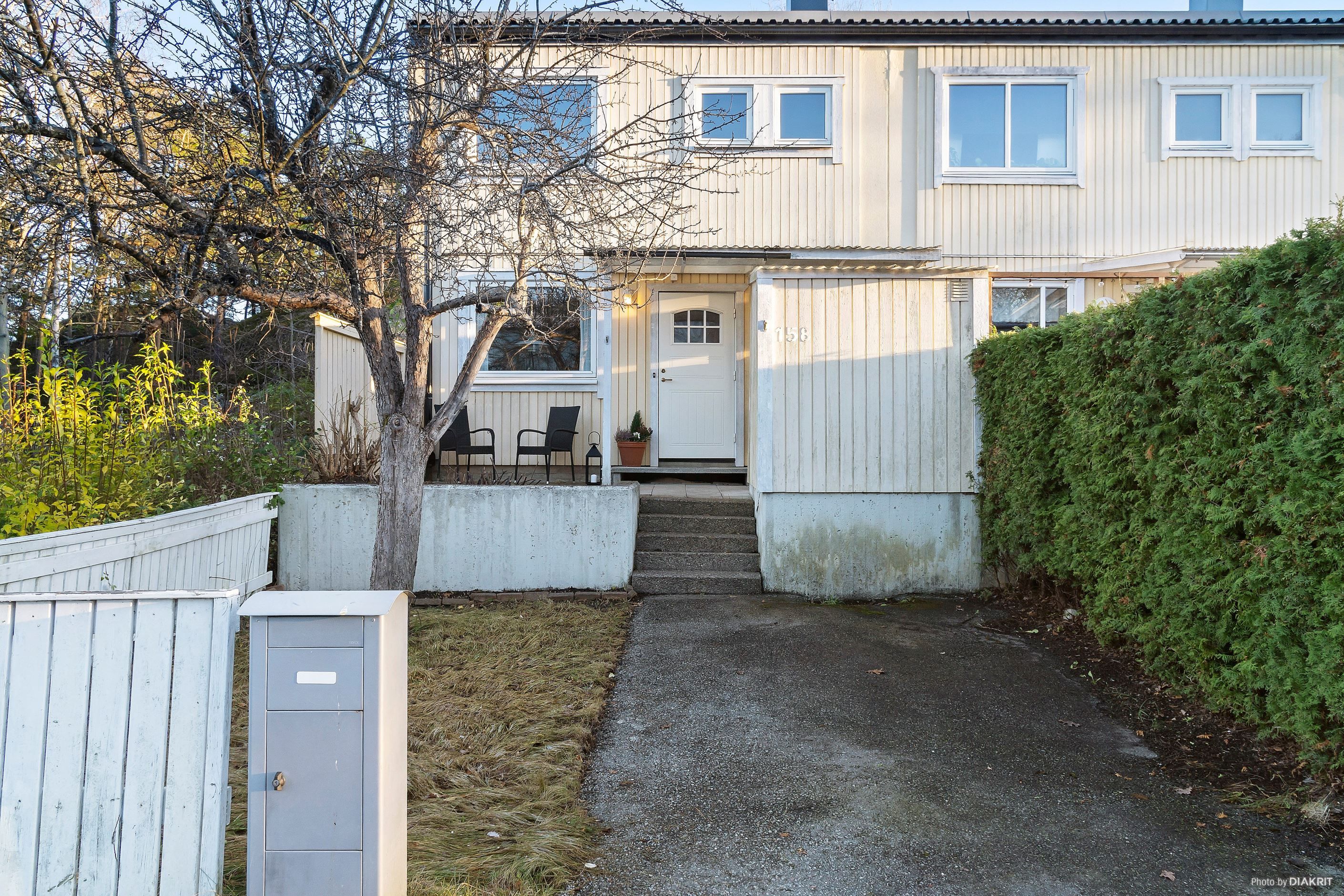 Perfekt att kunna stå med bilen vid huset, där elbilsladdare kan installeras.