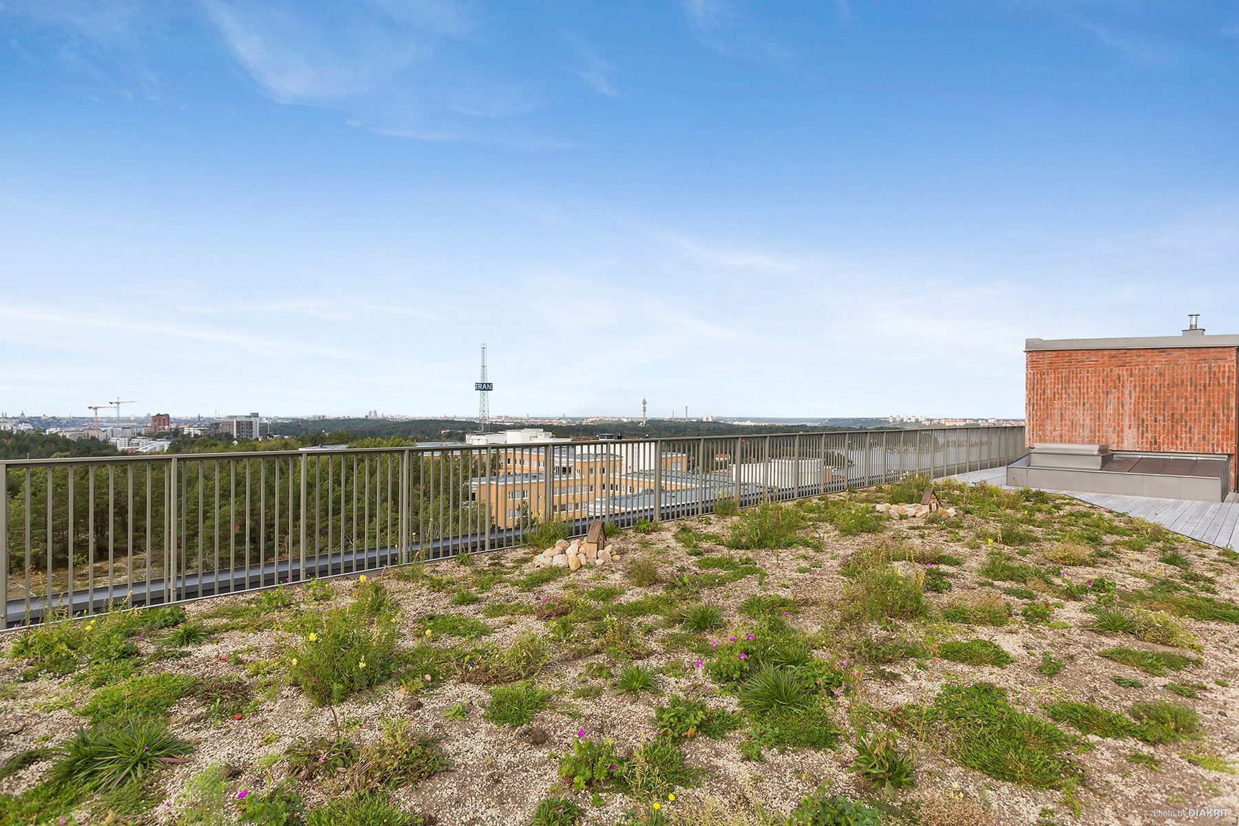 Utsikt från Brf Magasinets takterrass