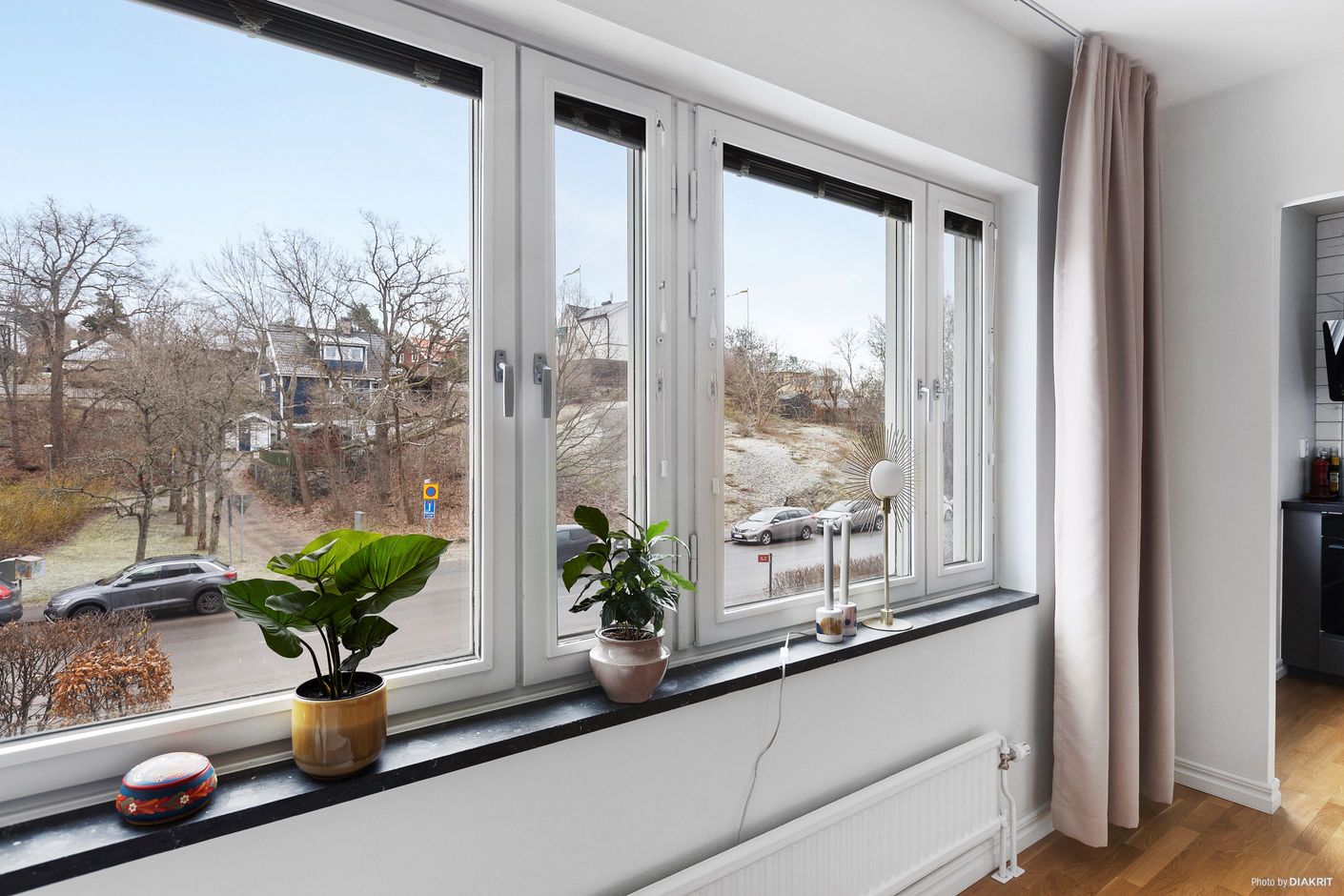 Fritt läge utan direkt insyn