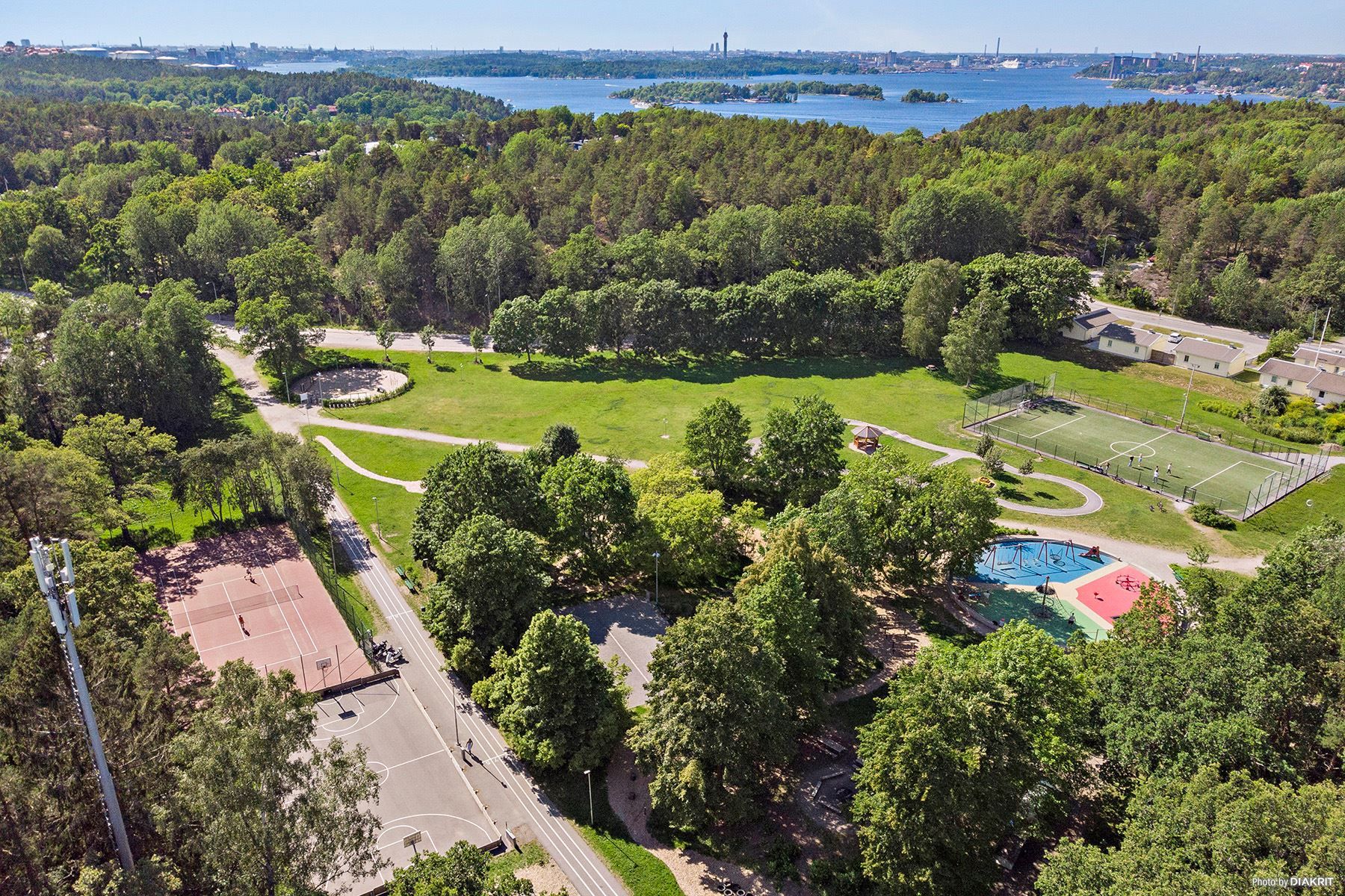 Rudsjöparken ligger centralt placerad i Skuru