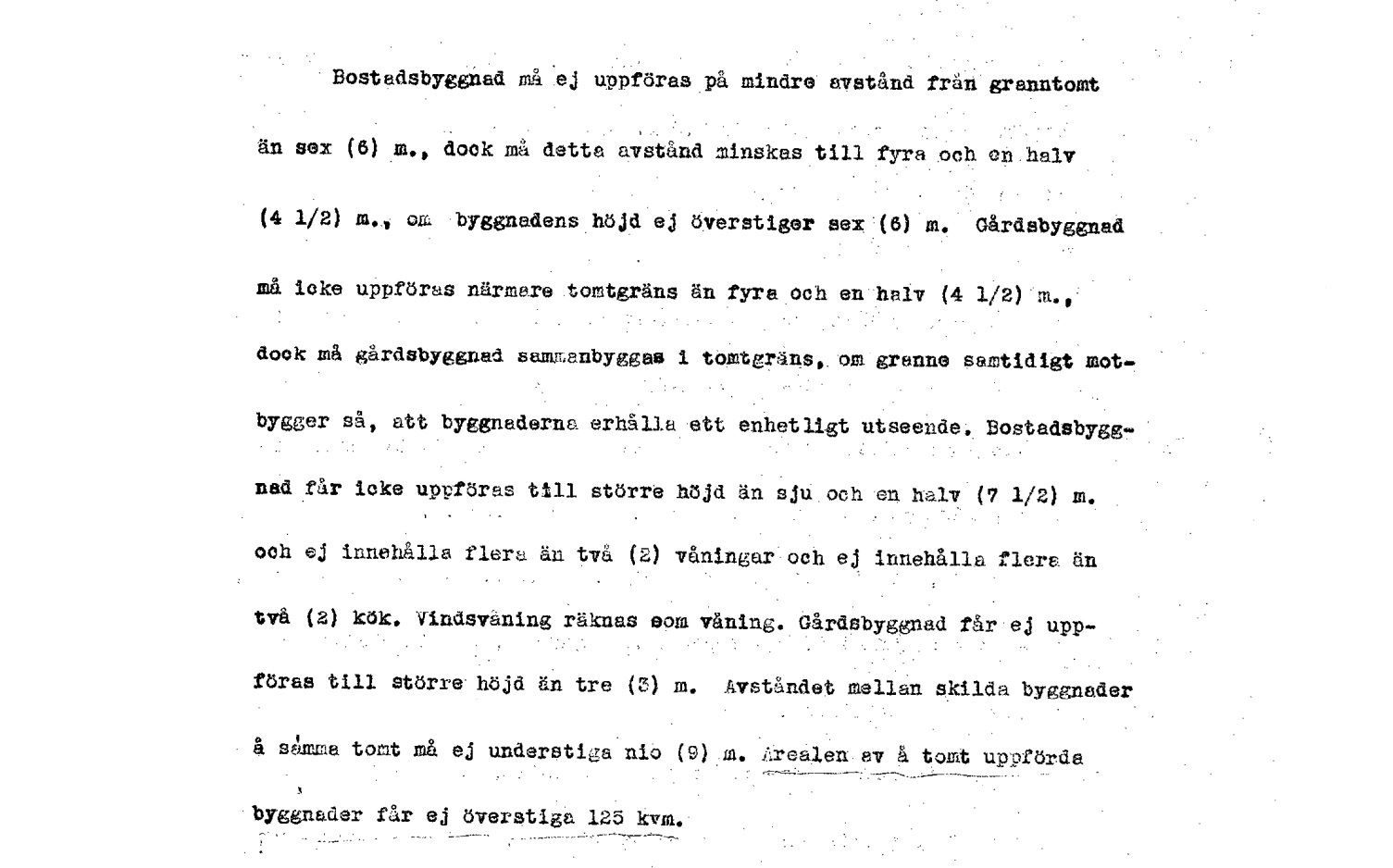 Byggrätt enligt Byggnadsplan 6