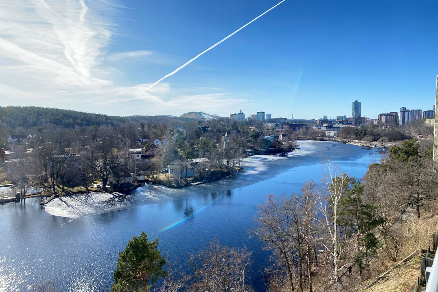 Västerut mot Sickla och Hammarbybacken
