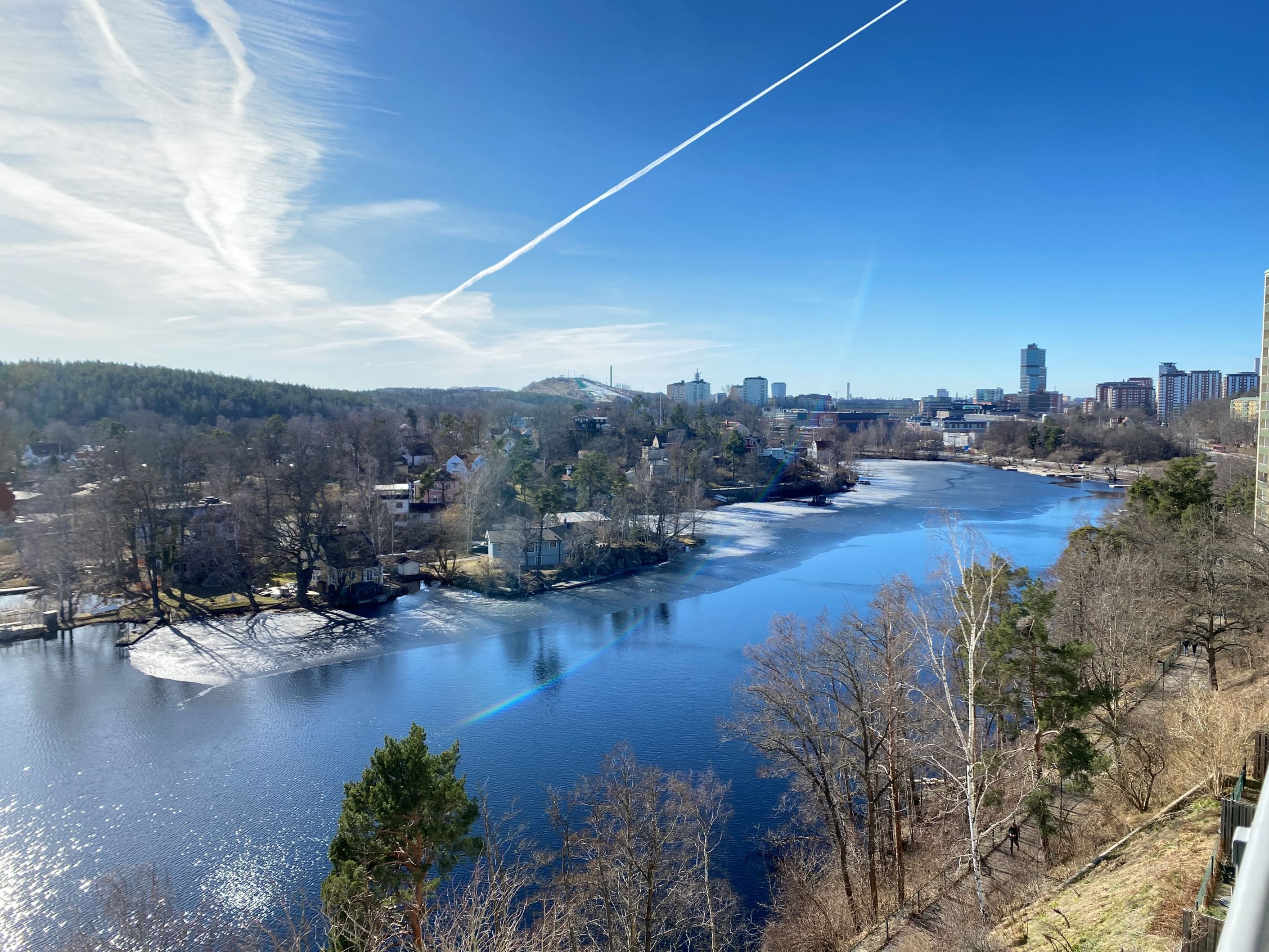 Västerut mot Sickla och Hammarbybacken