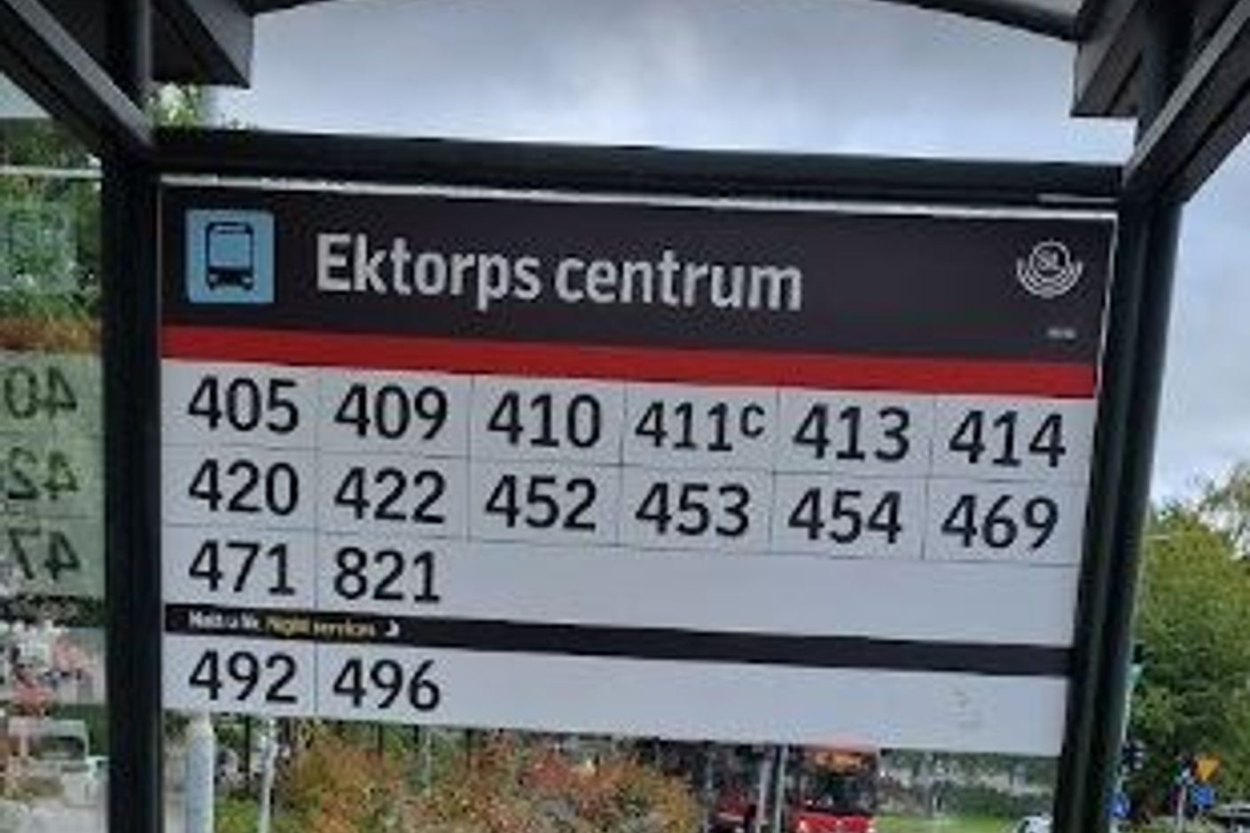 Många busslinjer stannar i Ektorp!