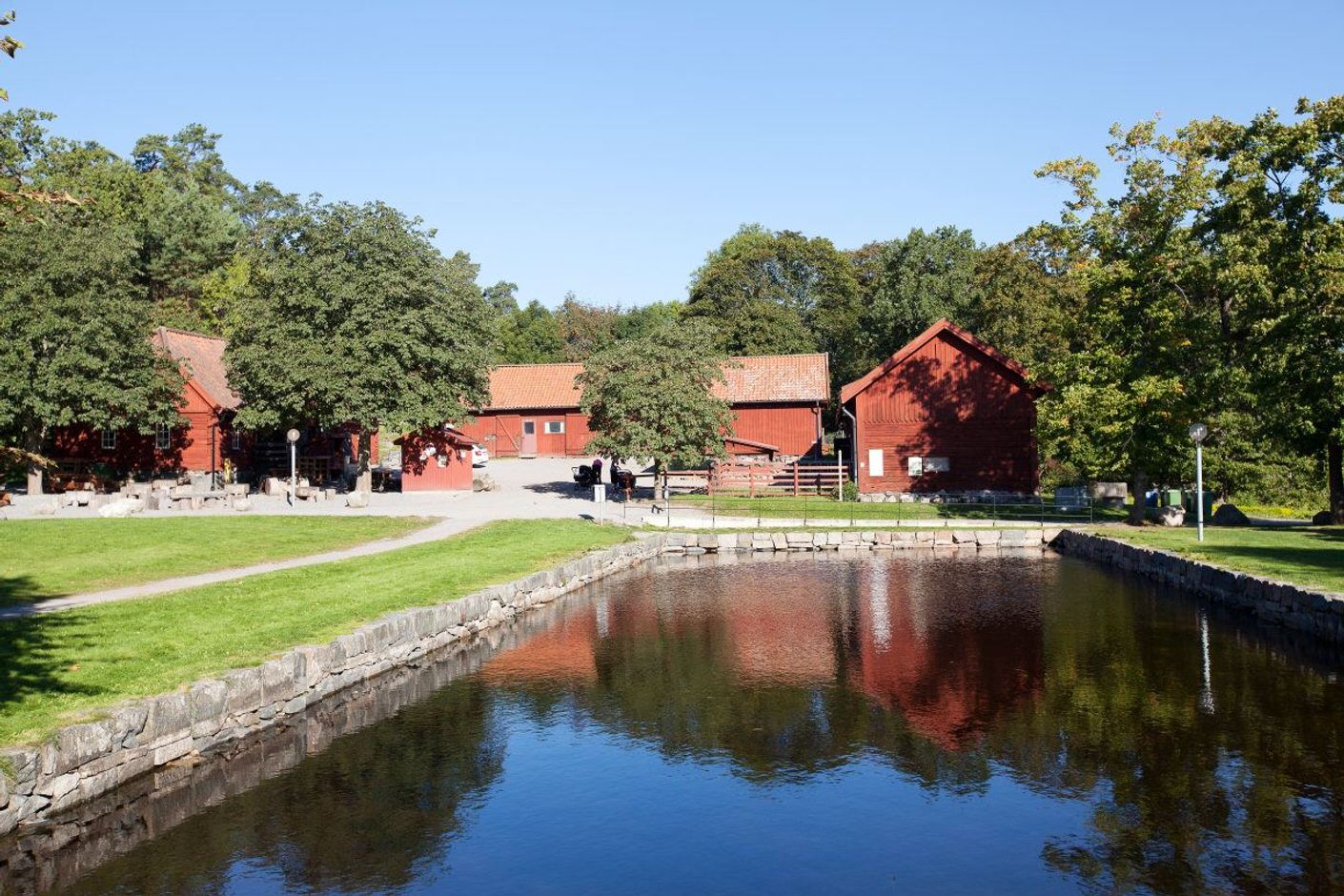 Nyckelvikens bondgård och populära grillplatser