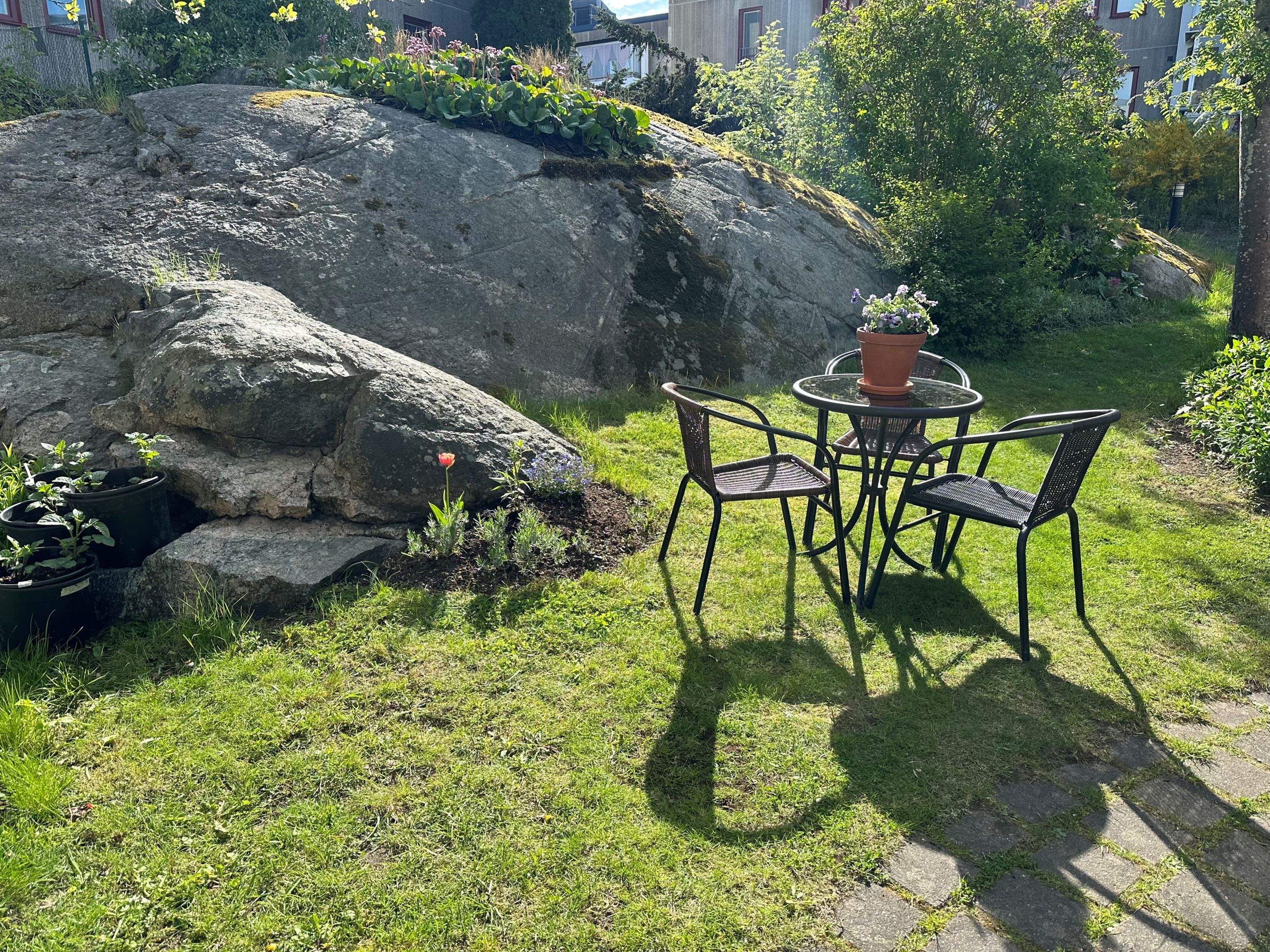 Fin natur utanför porten
