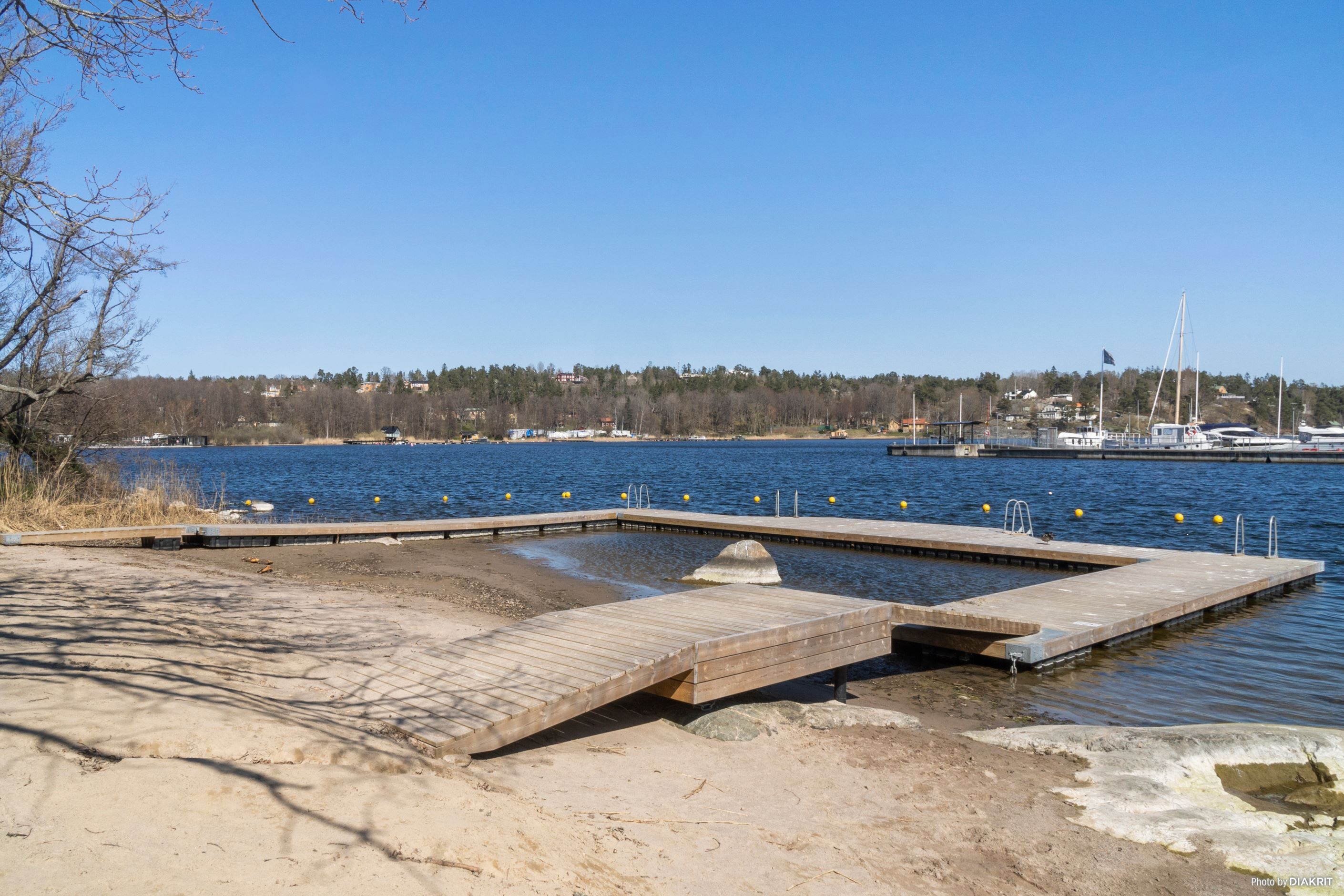 Strandbad på Fisksätra holme