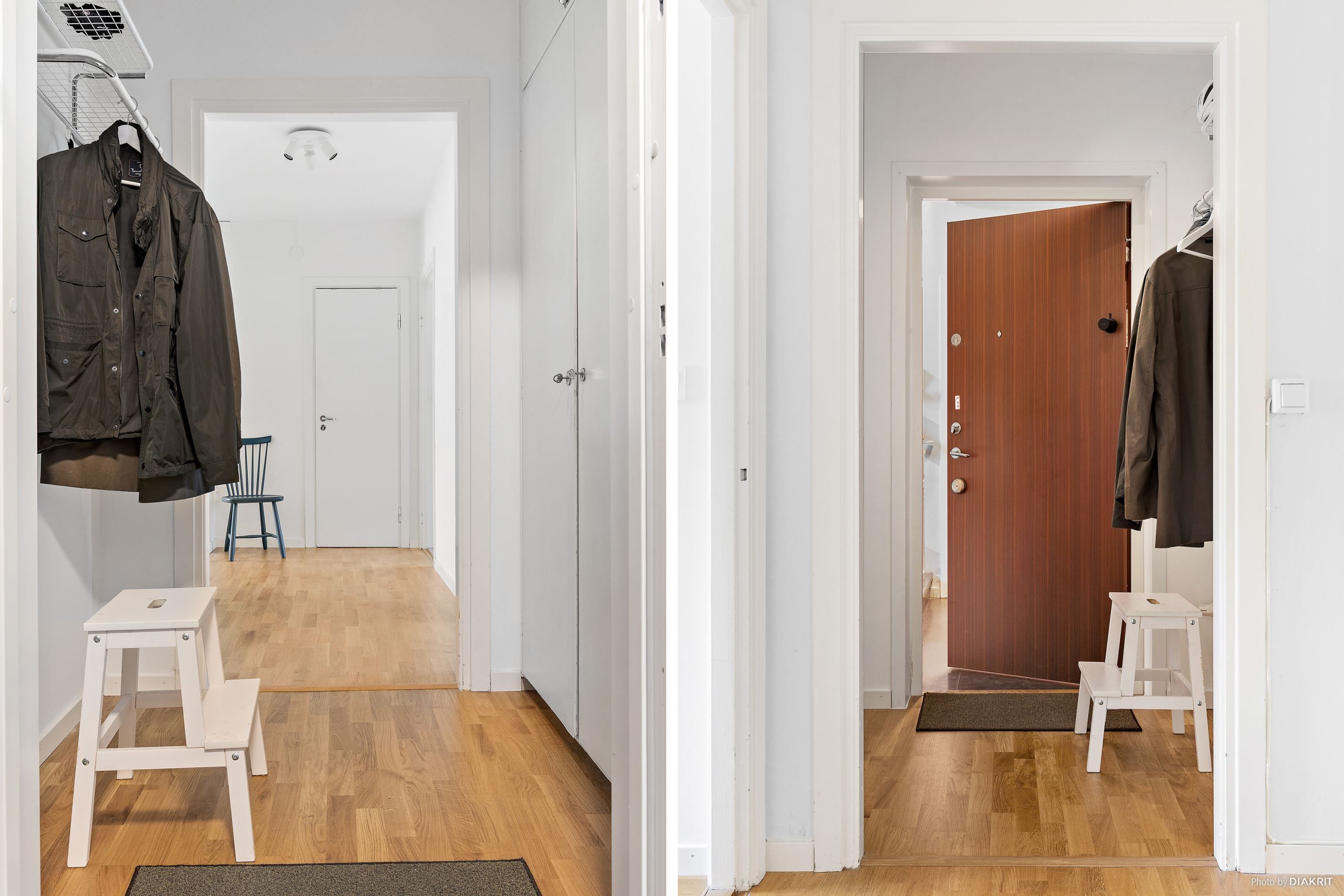 Hall med plats för avhängning