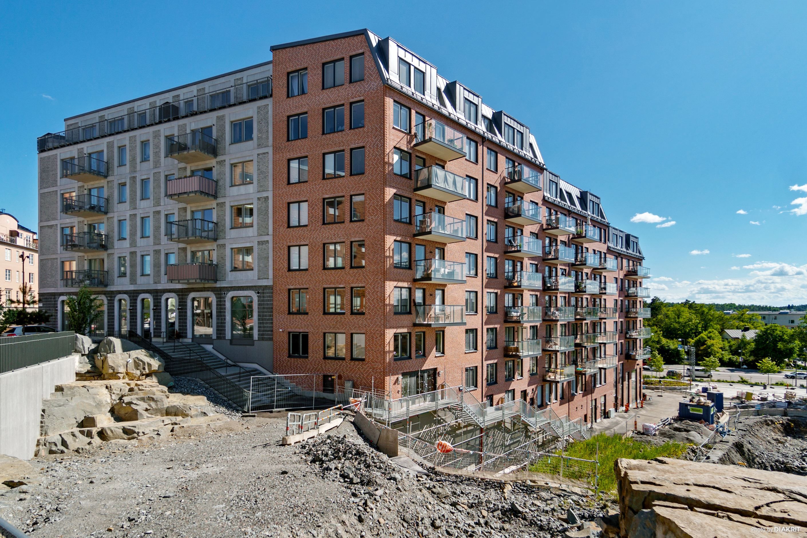 Bild tagen uppifrån kommunhuset