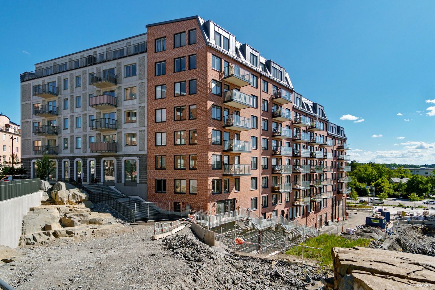 Bild tagen uppifrån kommunhuset