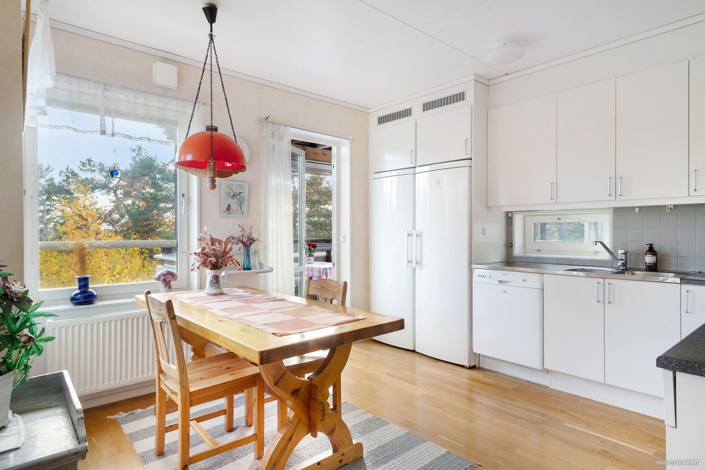 Plats för matgrupp även i köket