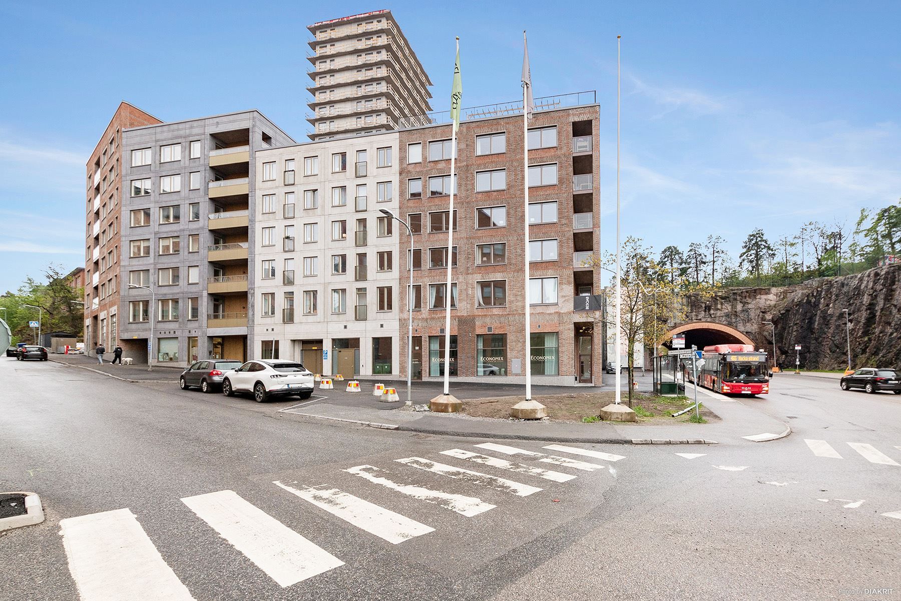 Huset från korsningen Lokomobilvägen/Augustendalsvägen