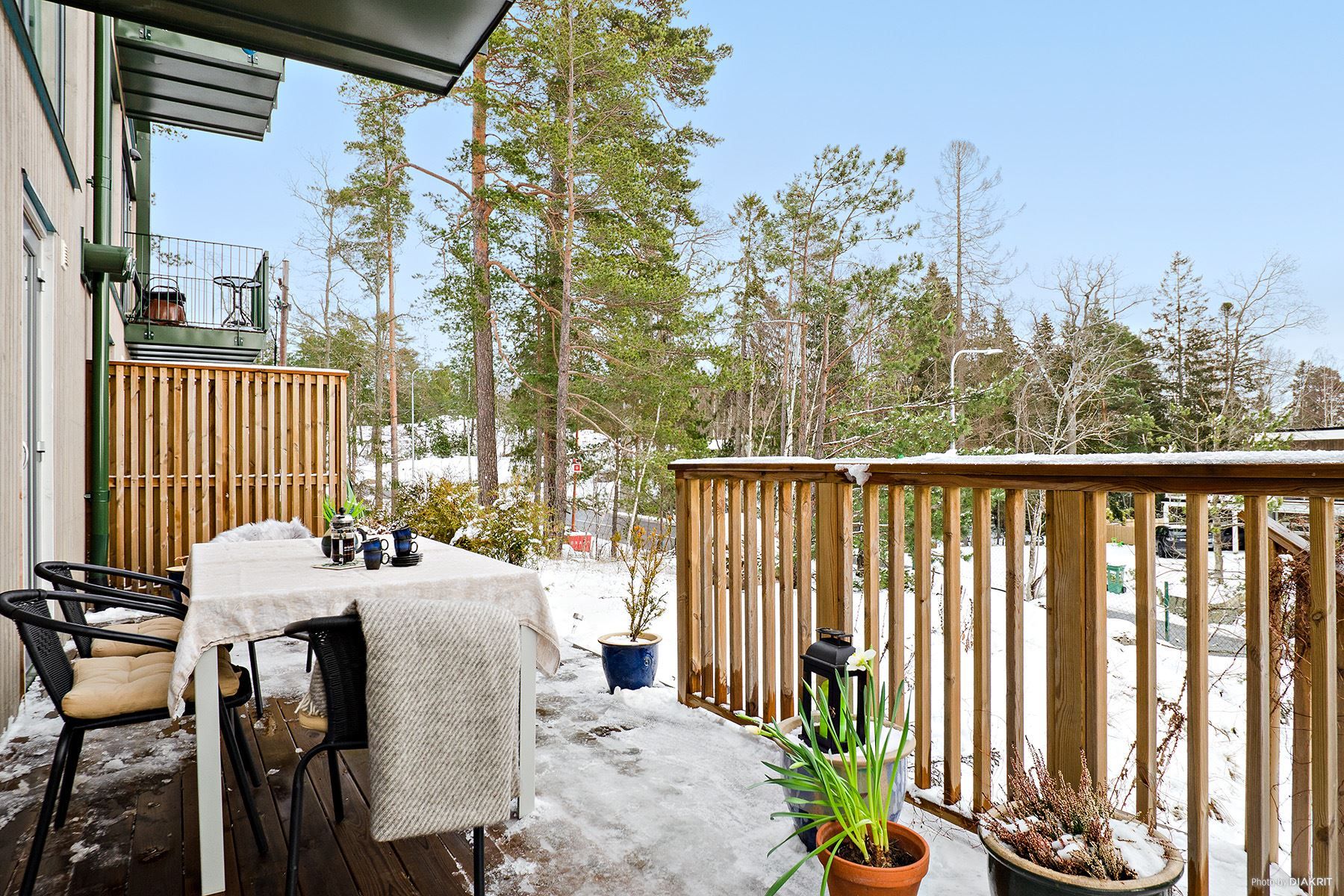 Altan i fint solläge