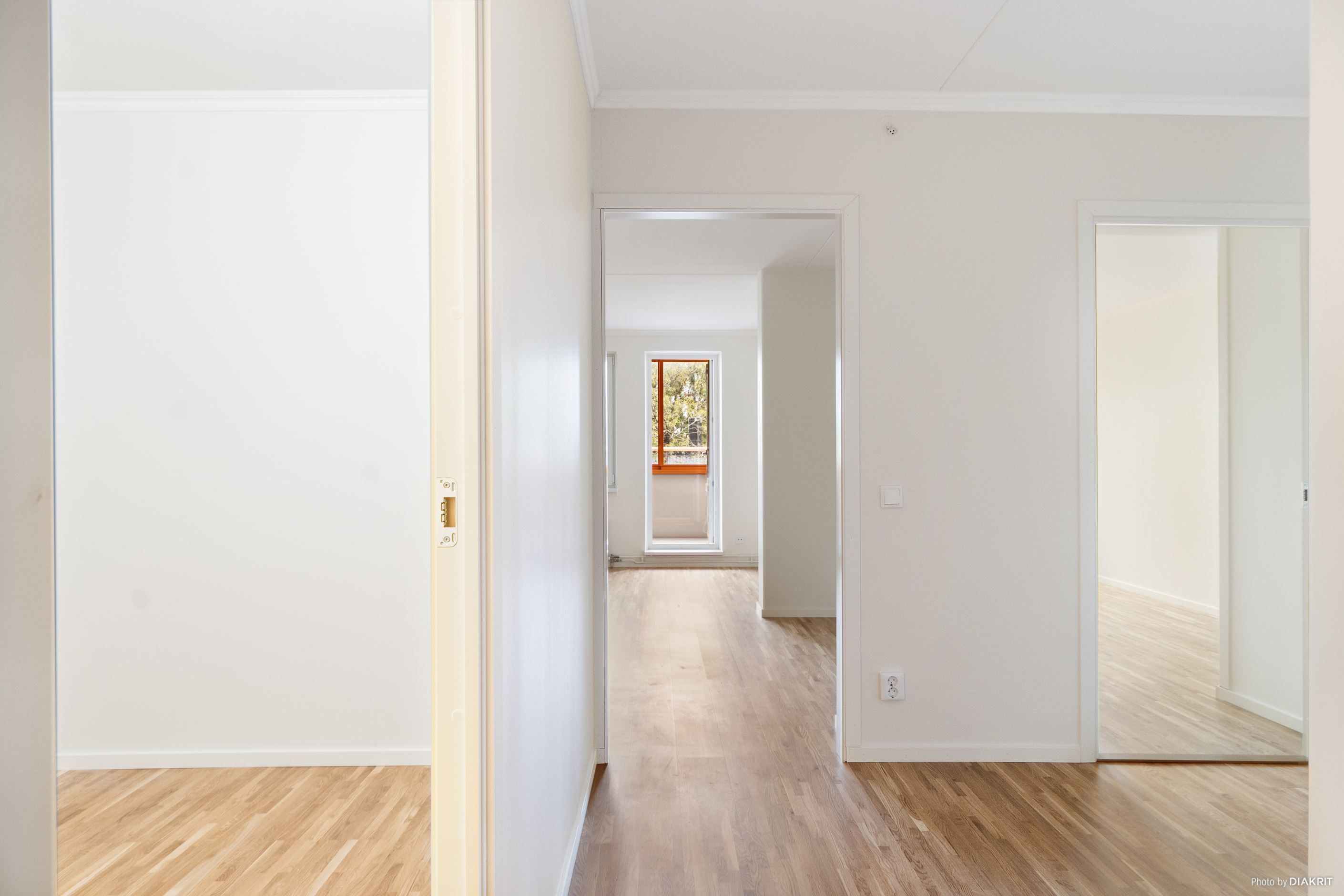 Parkettgolv i hela lägenheten