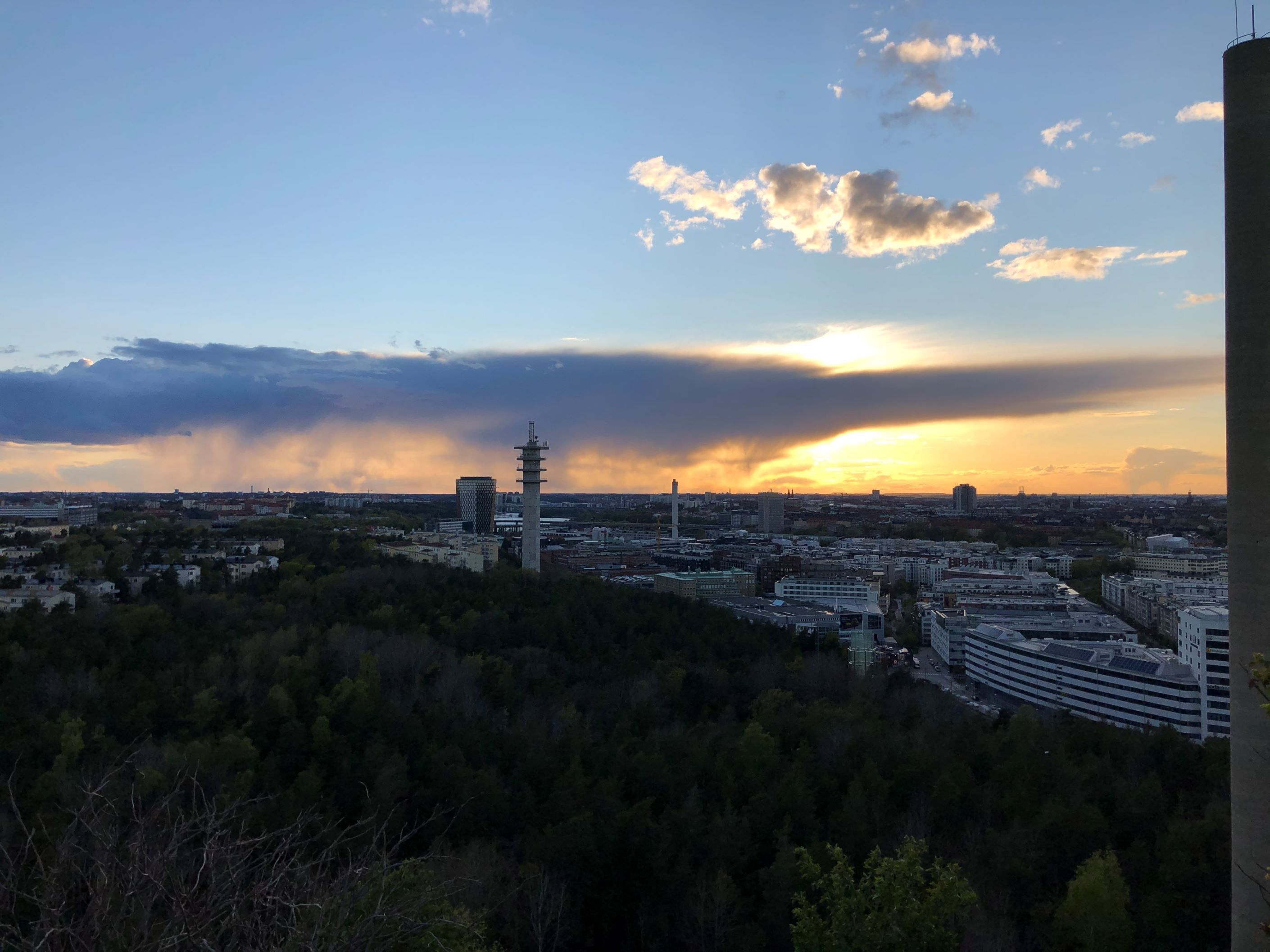 Utsikt från Hammarbybacken