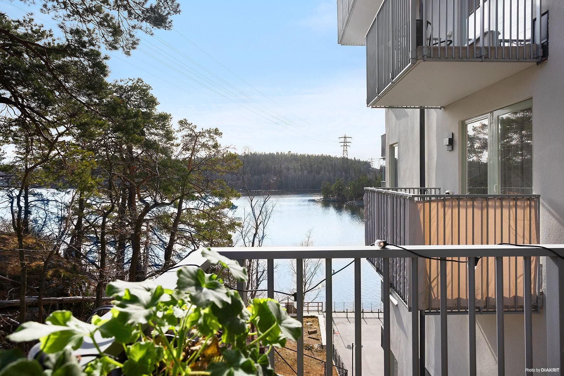 Havsutsikt från balkongen