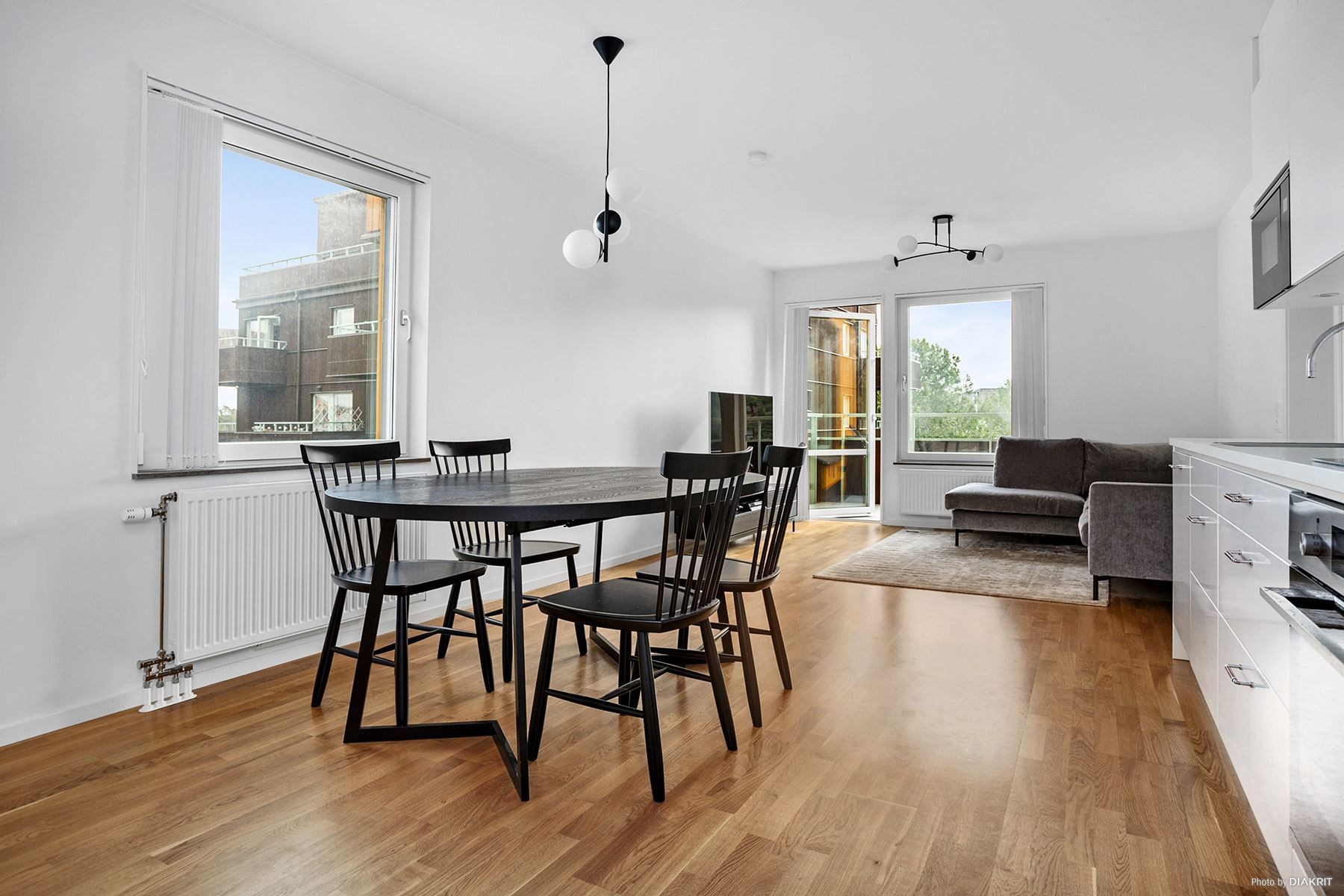 Social och öppen planlösning på Edövägen 7F