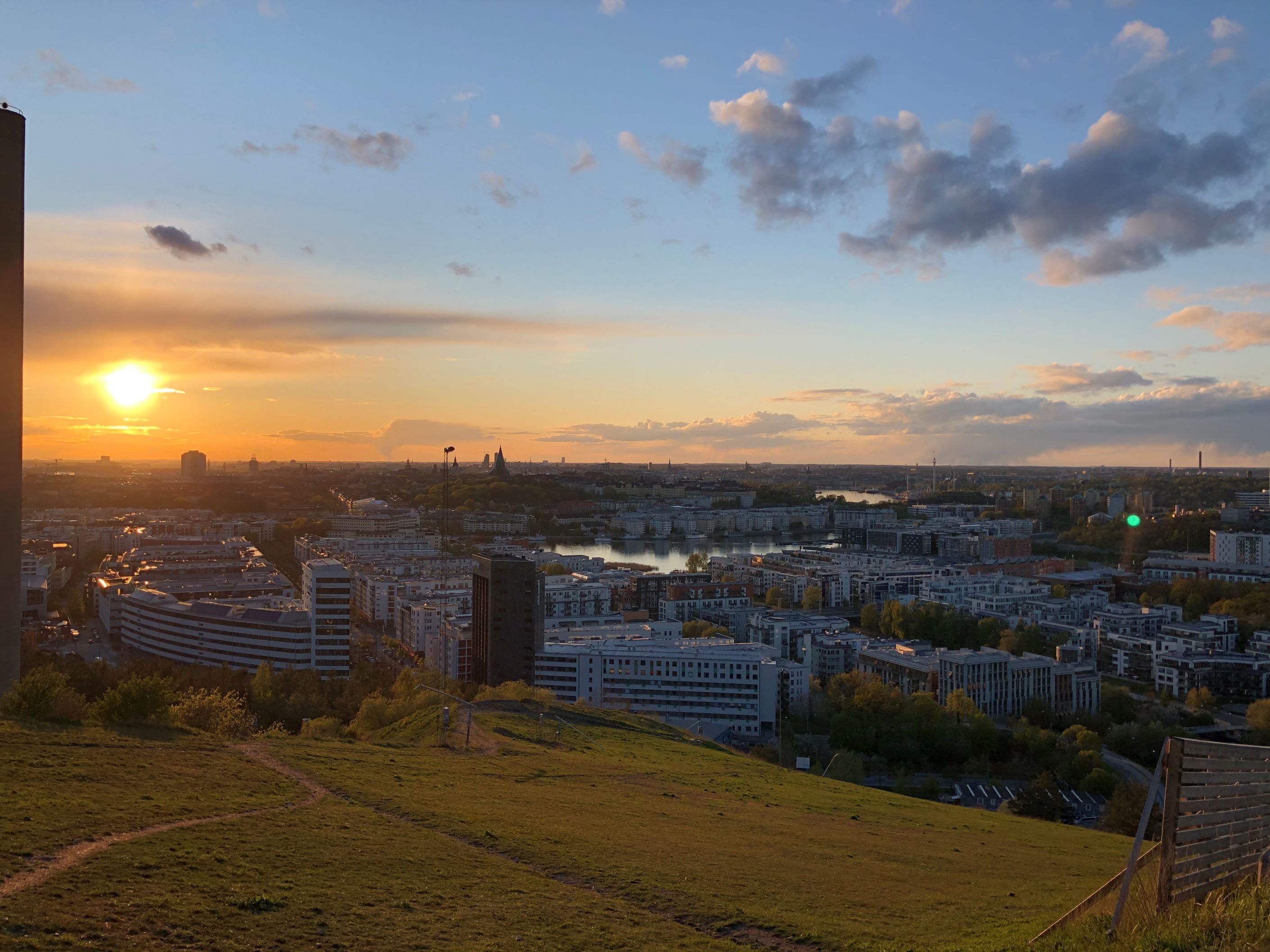 Utsikt från Hammarbybacken