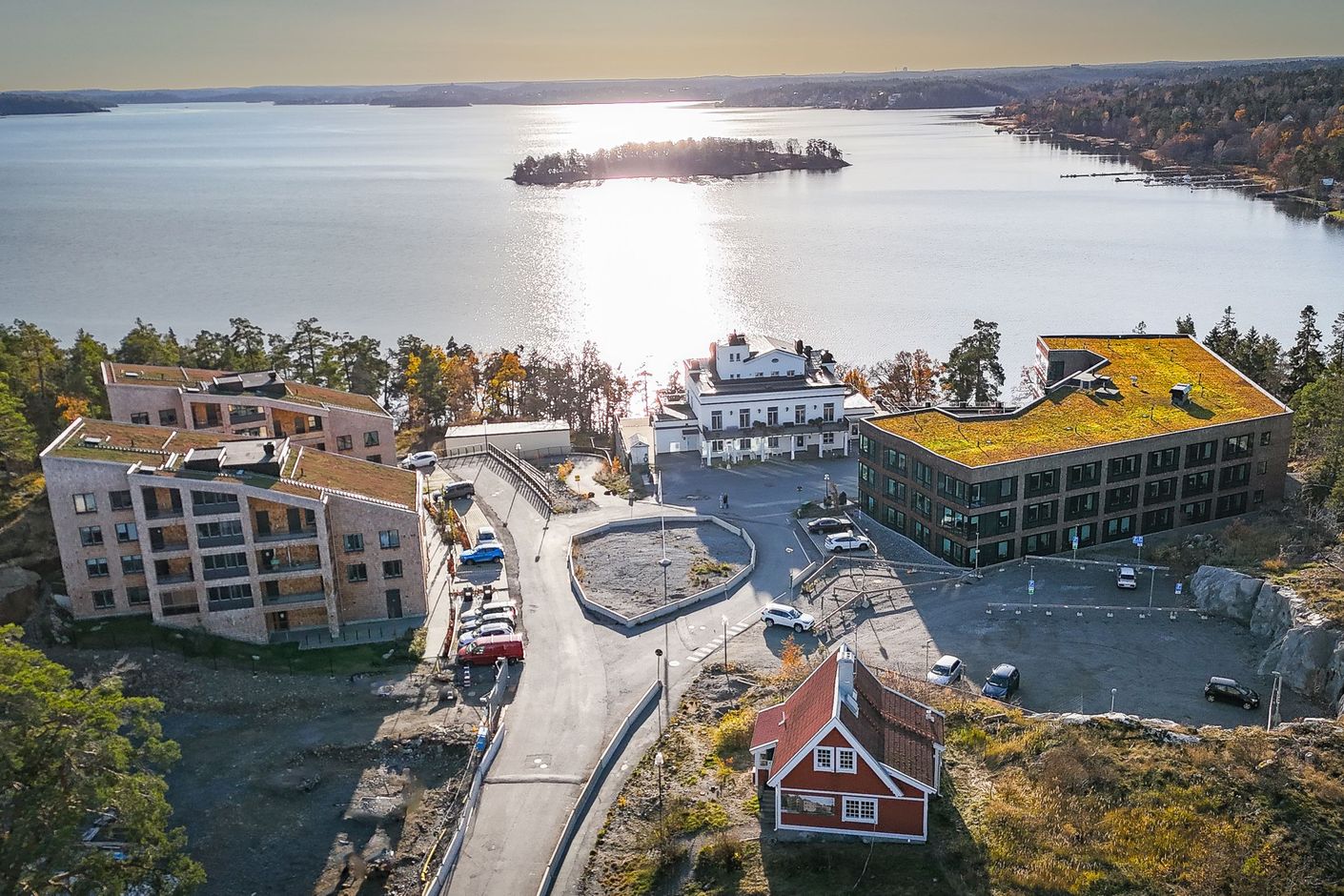 Flygfoto område