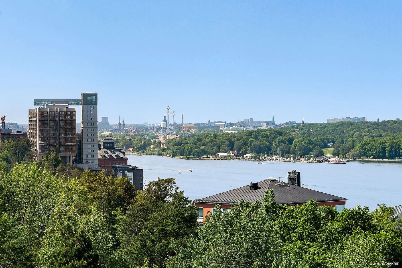 Utsikt från Nacka strand över Stockholms inlopp