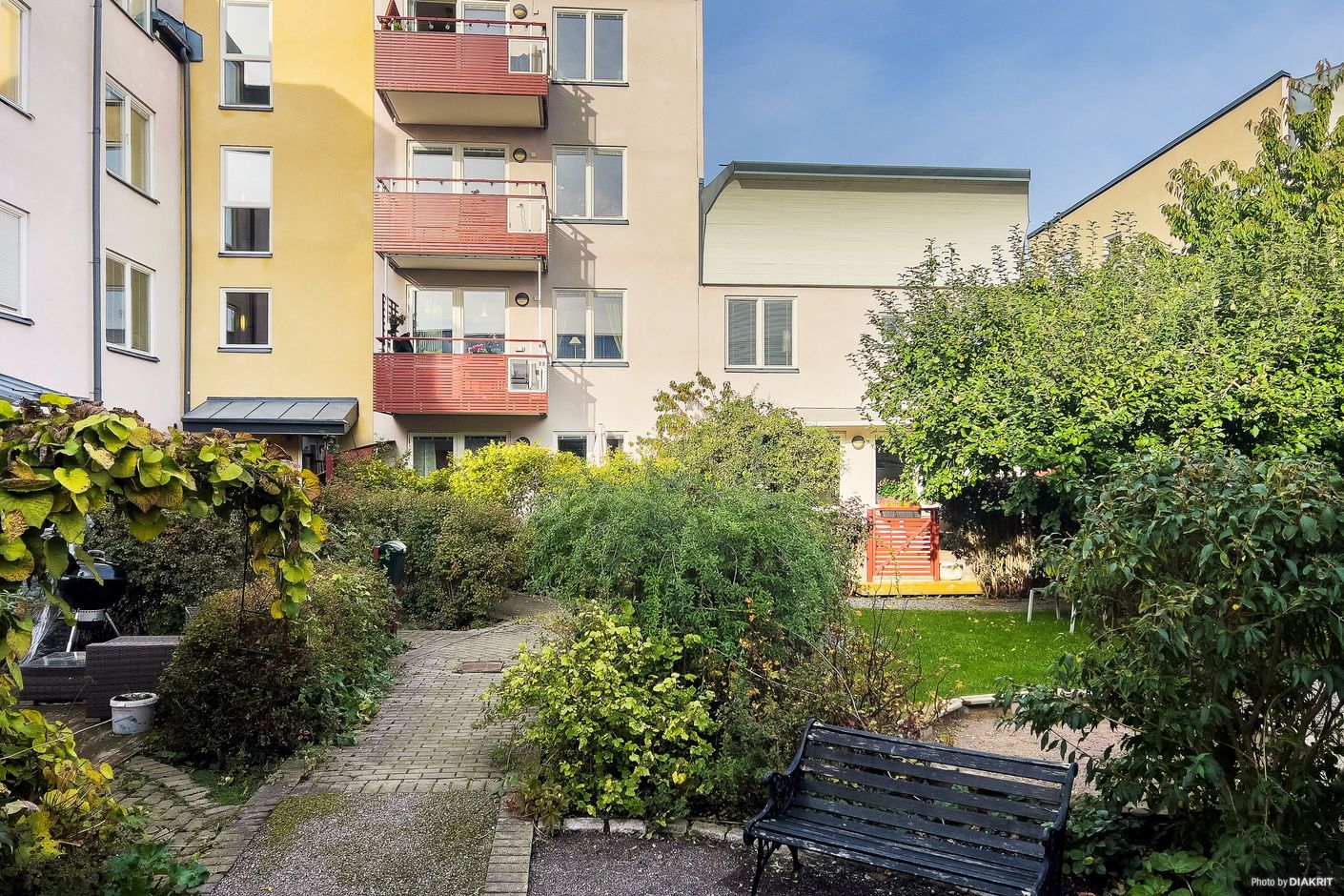Föreningens lummiga innergård
