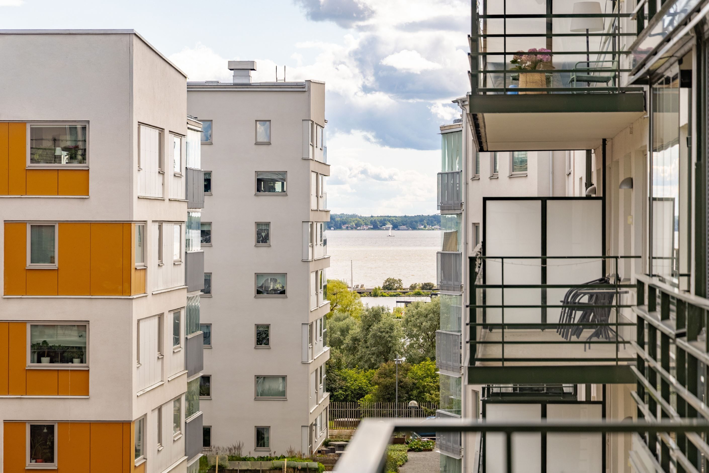 Balkong med utsikt